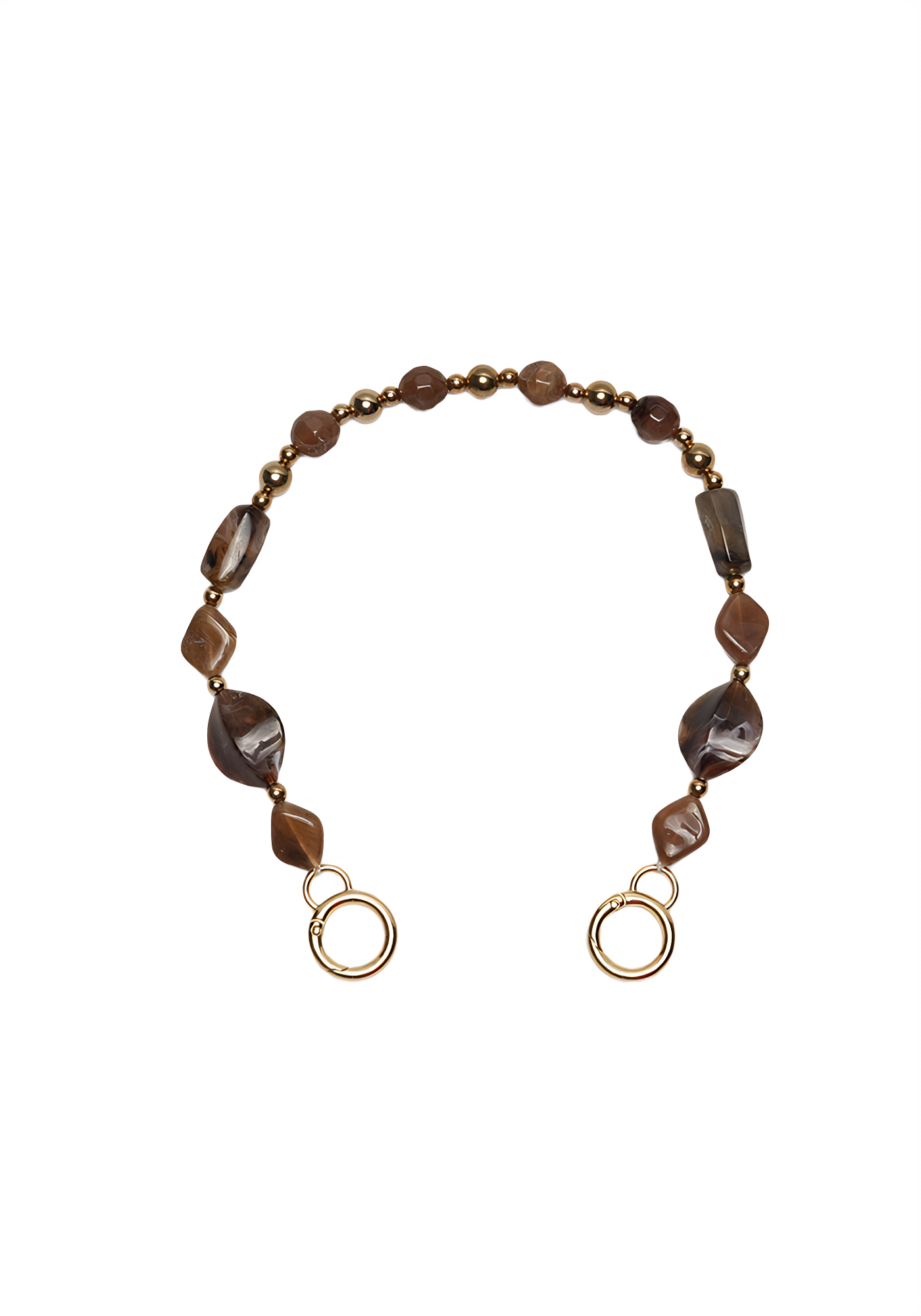 Caramel Earth Phone Chain by Mila (Short)