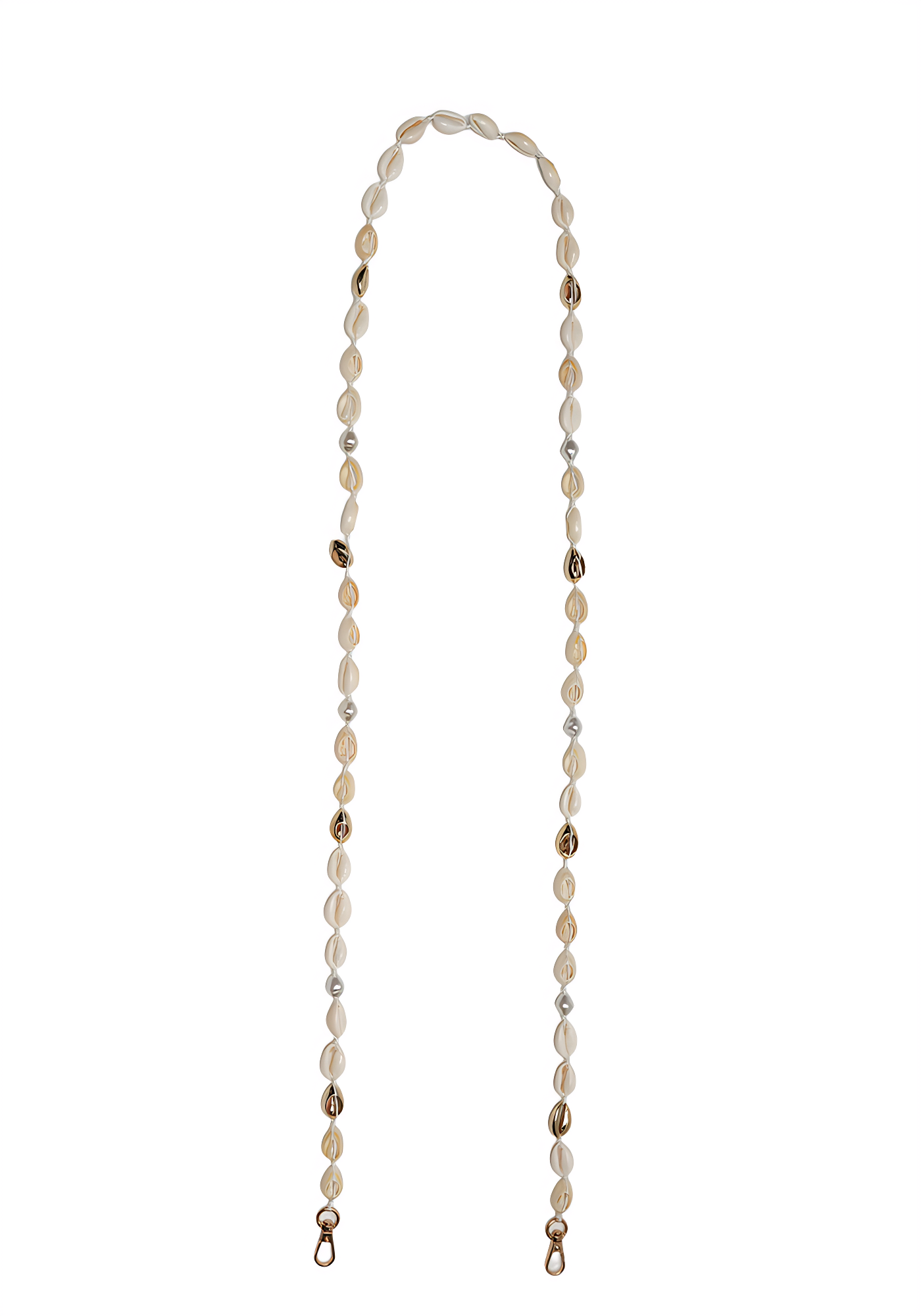 Golden Cowrie Phone Chain by Mila (Long)