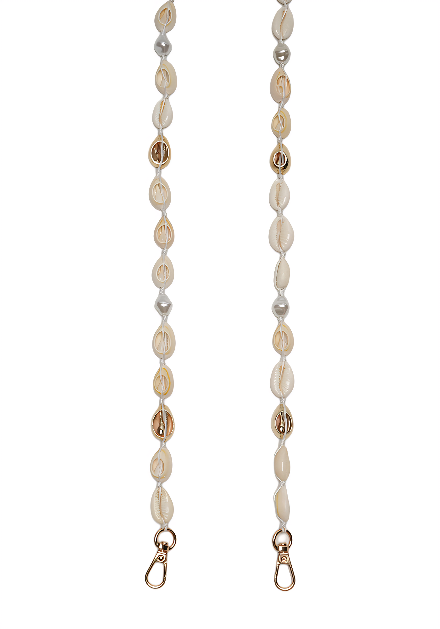 Golden Cowrie Phone Chain by Mila (Long)