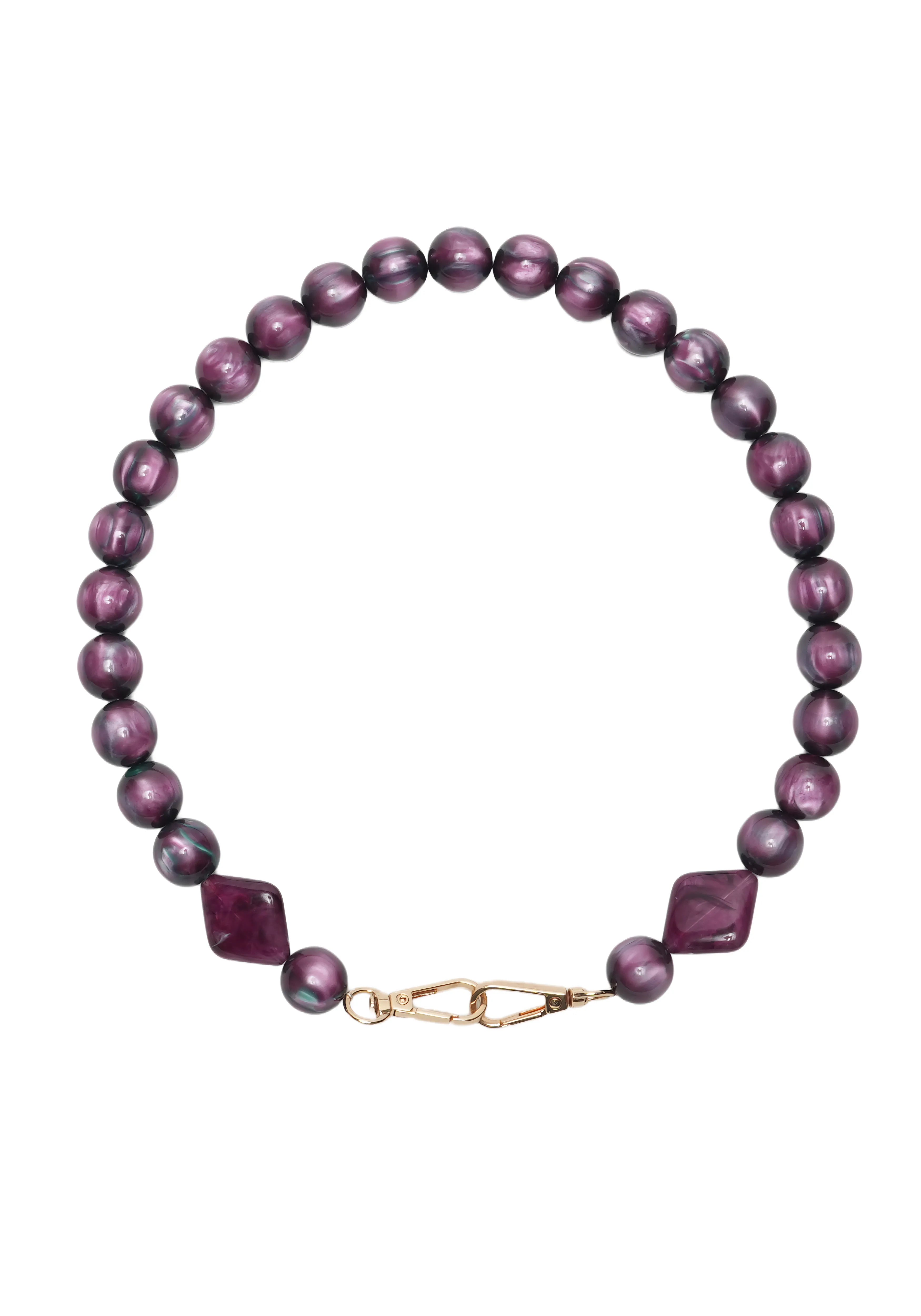 ASTRA EDGE — Geometric Bead Phone Chain