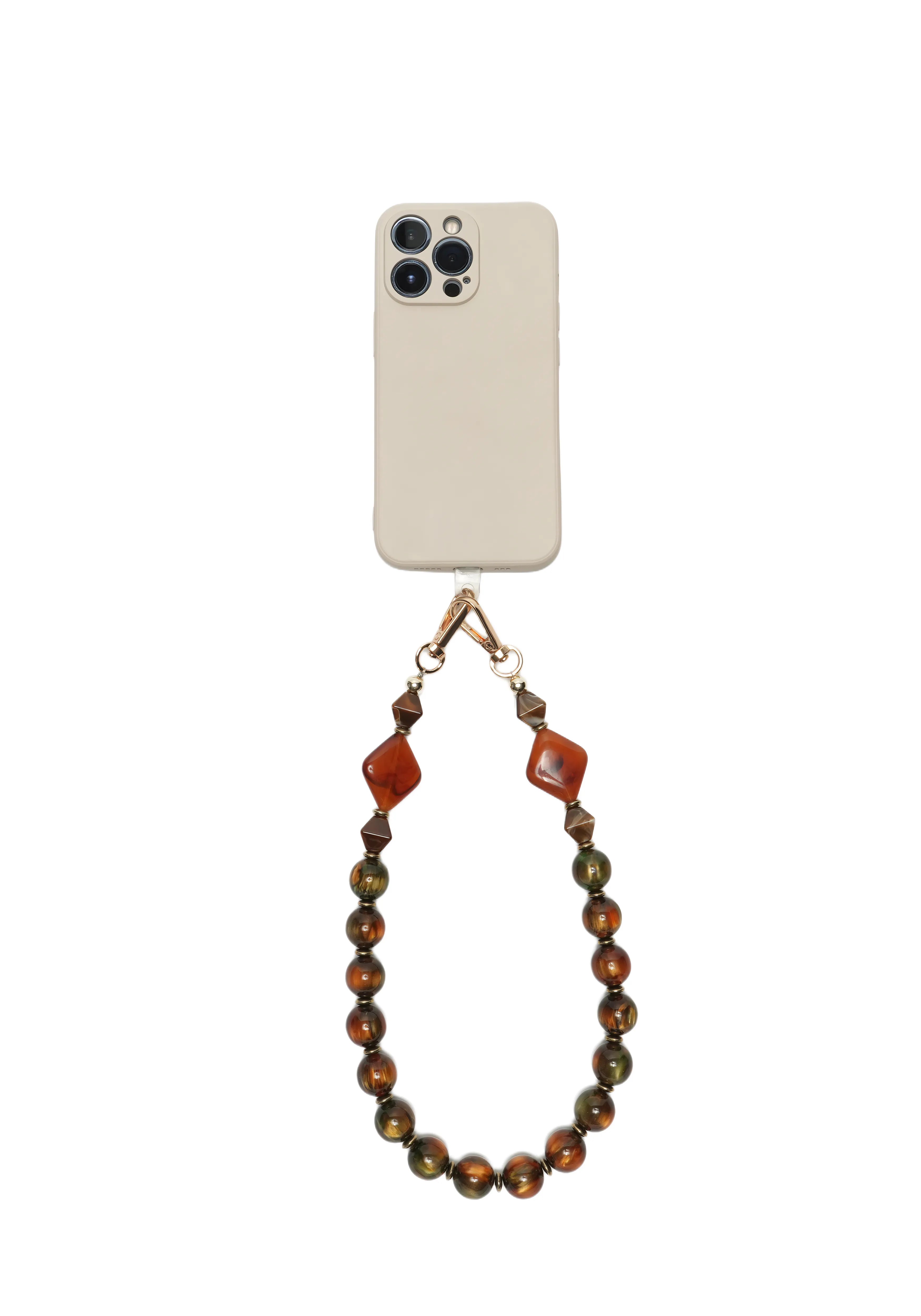 ASTRA TERRA — Geometric Bead Phone Chain
