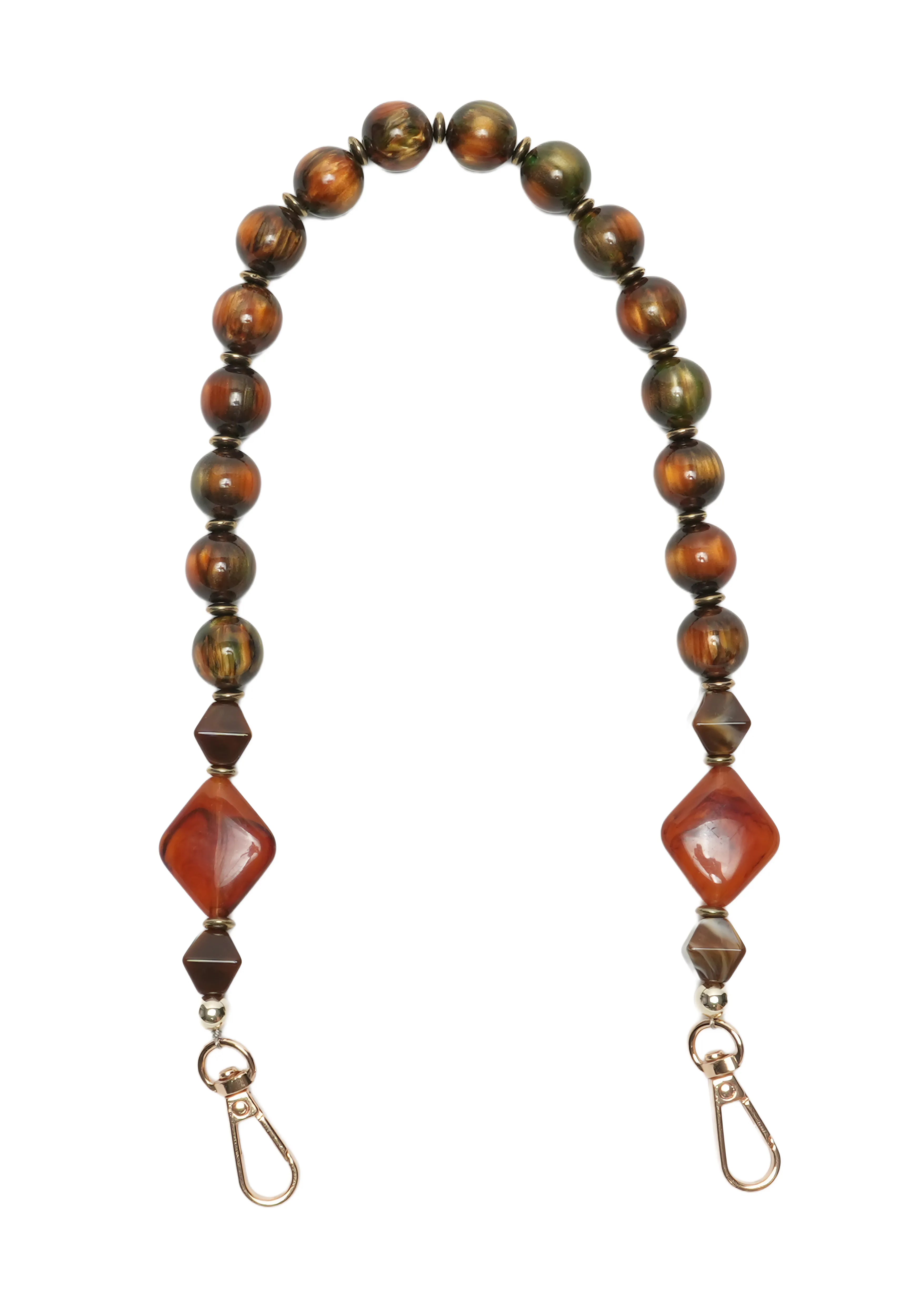 ASTRA TERRA — Geometric Bead Phone Chain