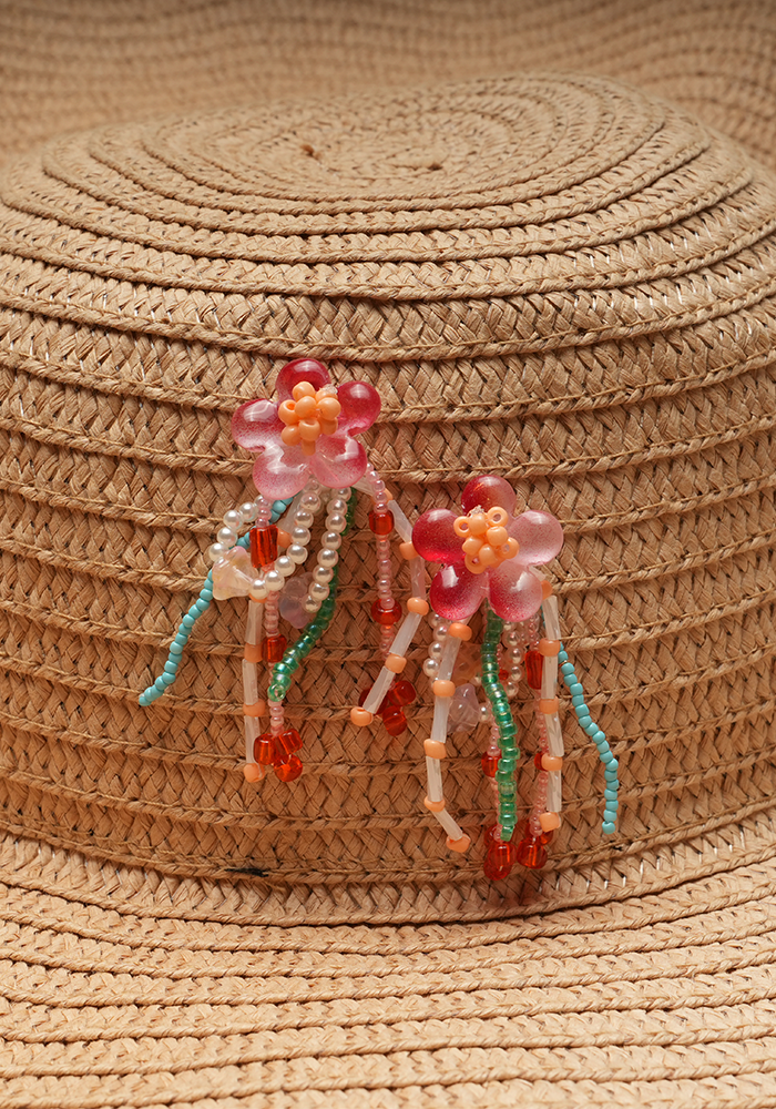 BLOSSOM CHA CHA — Beaded Fringe Earrings