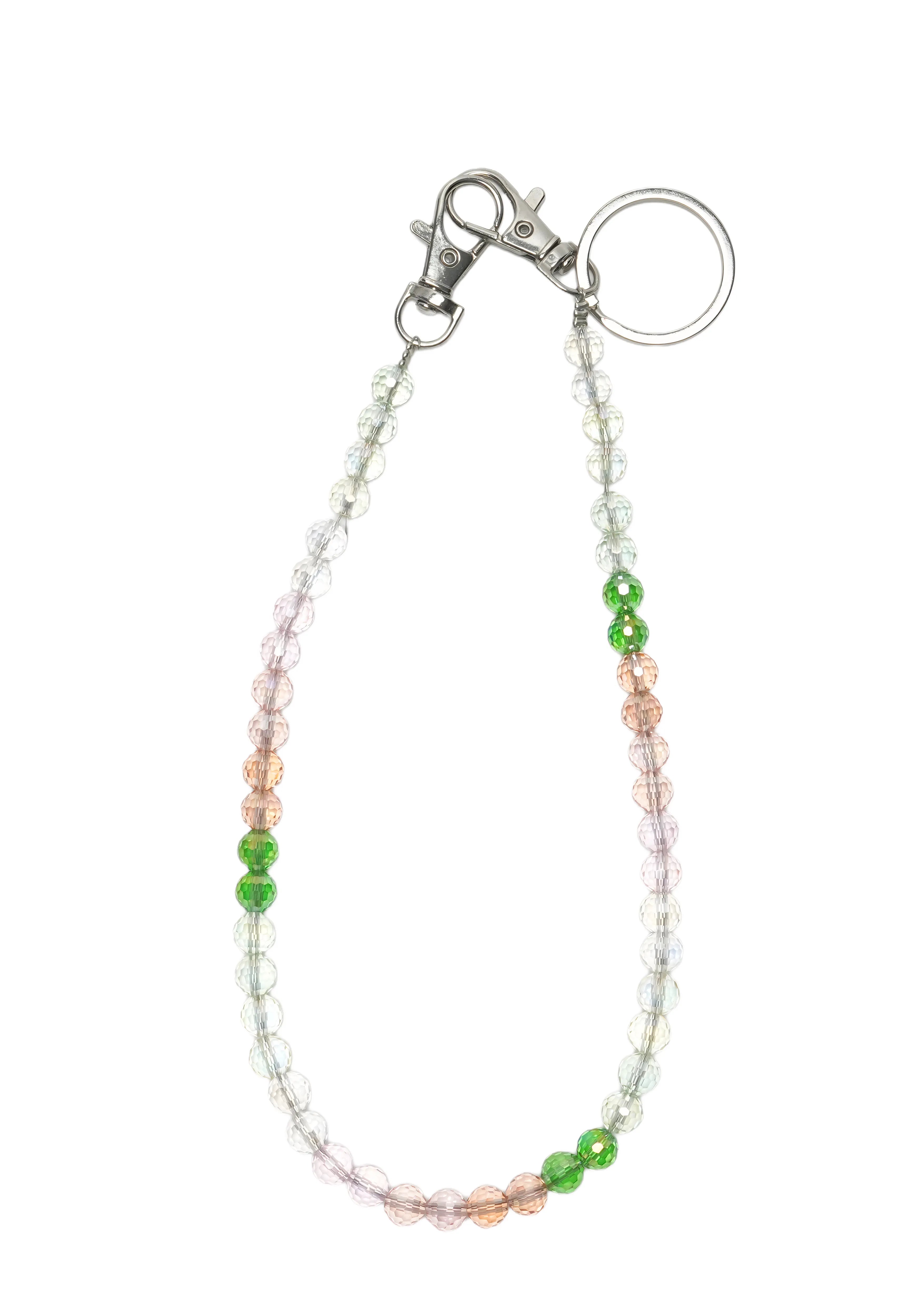 CRYSTAL BLOOM — Faceted Round Phone Chain