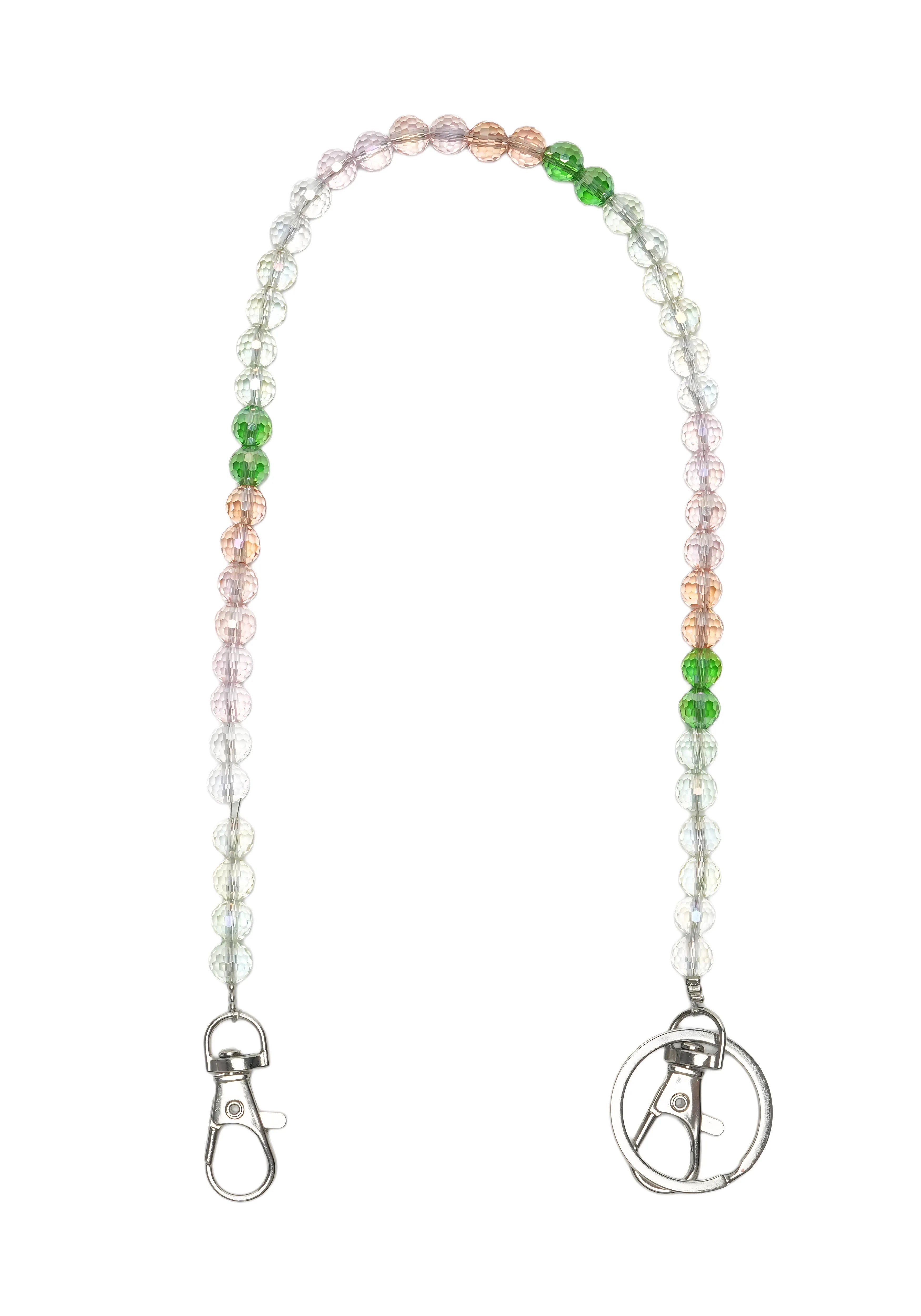 CRYSTAL BLOOM — Faceted Round Phone Chain