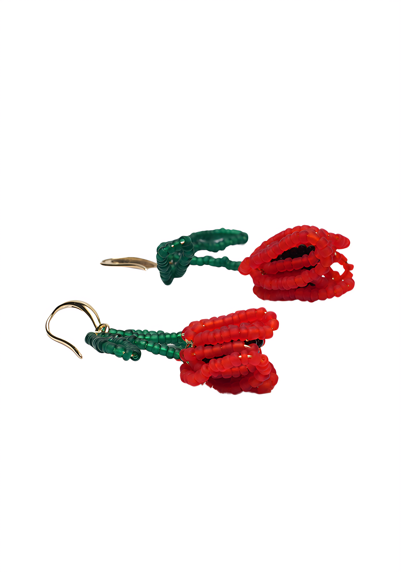 DROPLET BLOOM — Petite Beaded Earrings