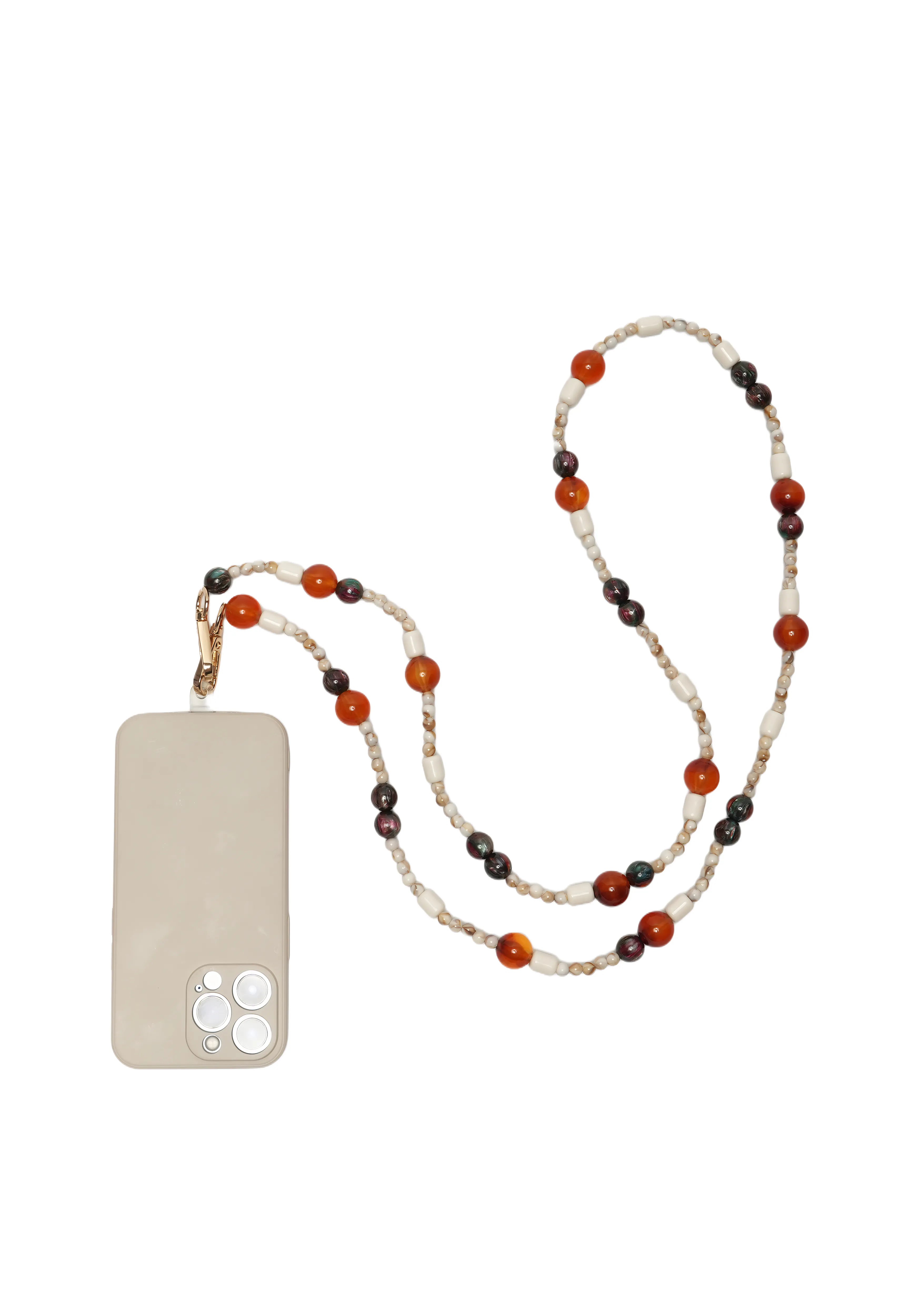 GEM BEAD — Amber Glow Phone Strap