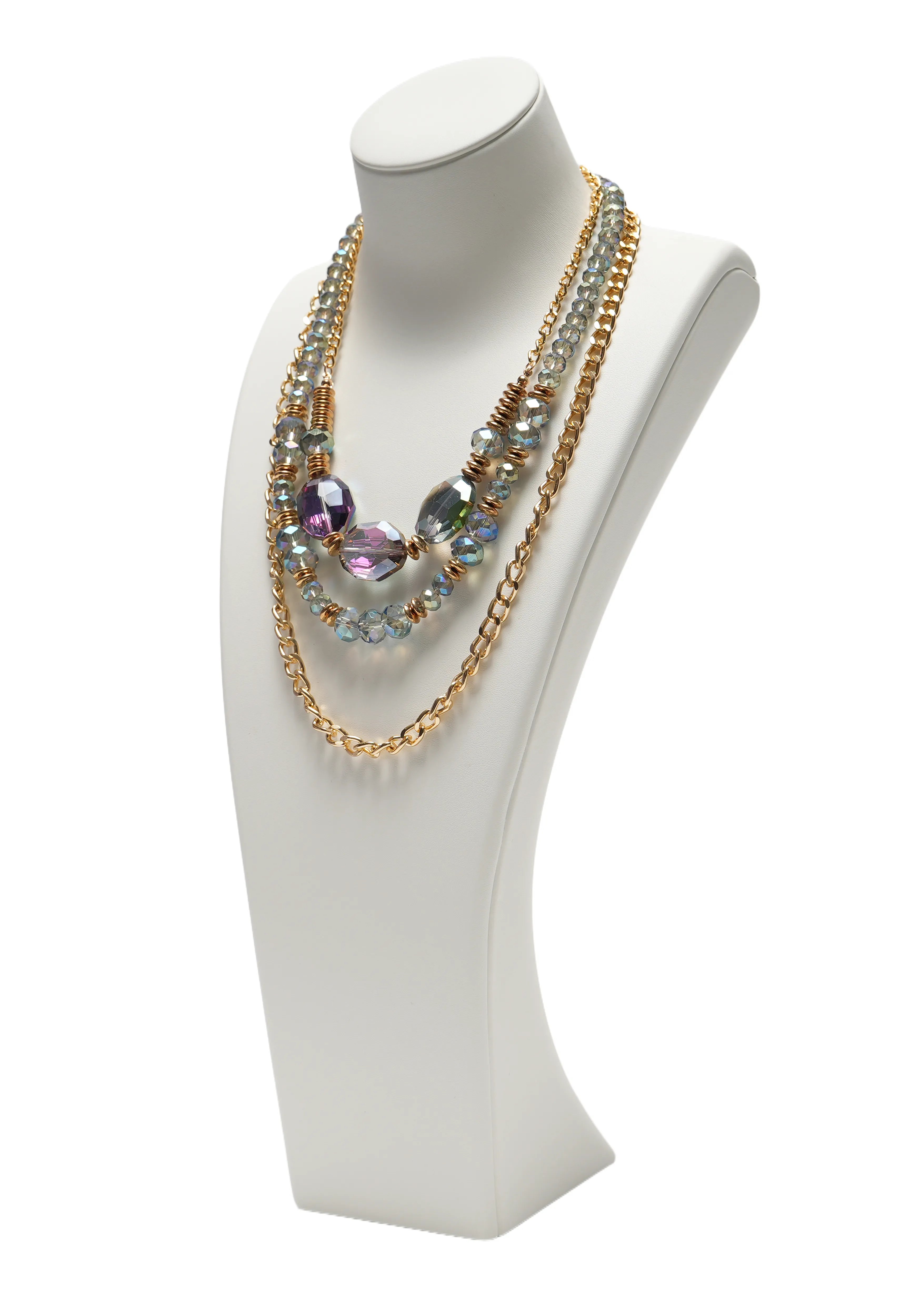 LUMINA CHAIN — Crystal & Link Necklace