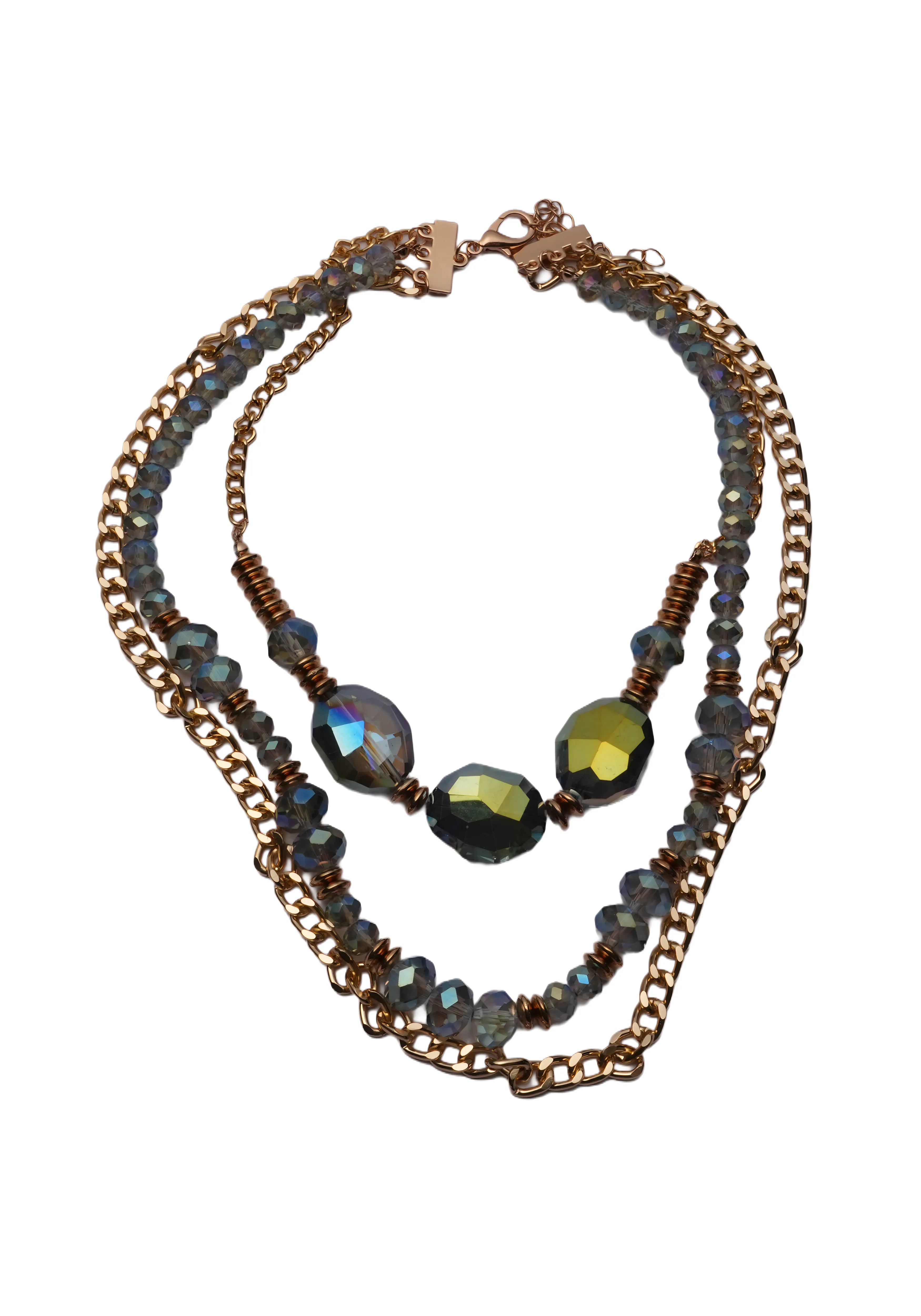 LUMINA CHAIN — Crystal & Link Necklace