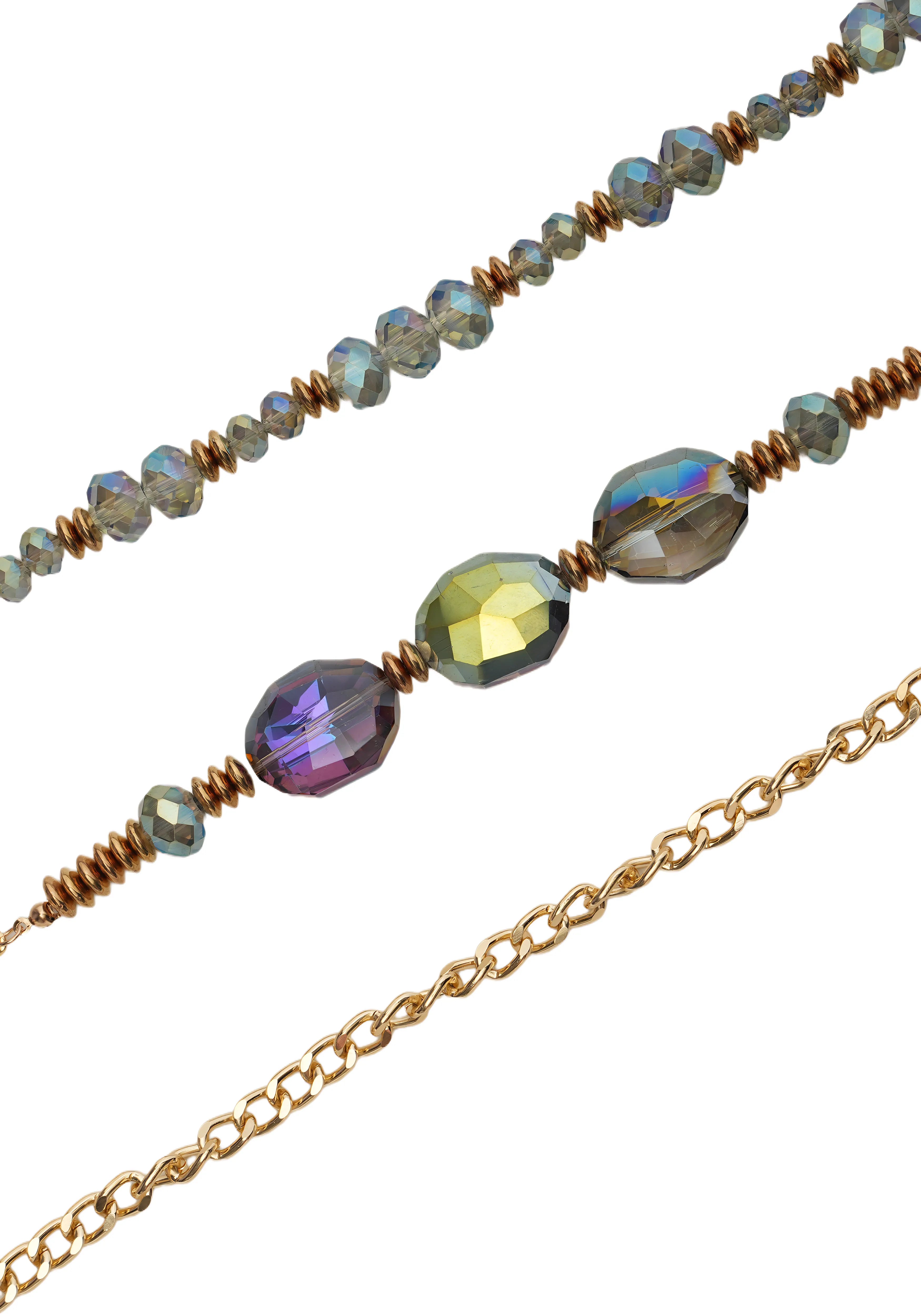 LUMINA CHAIN — Crystal & Link Necklace