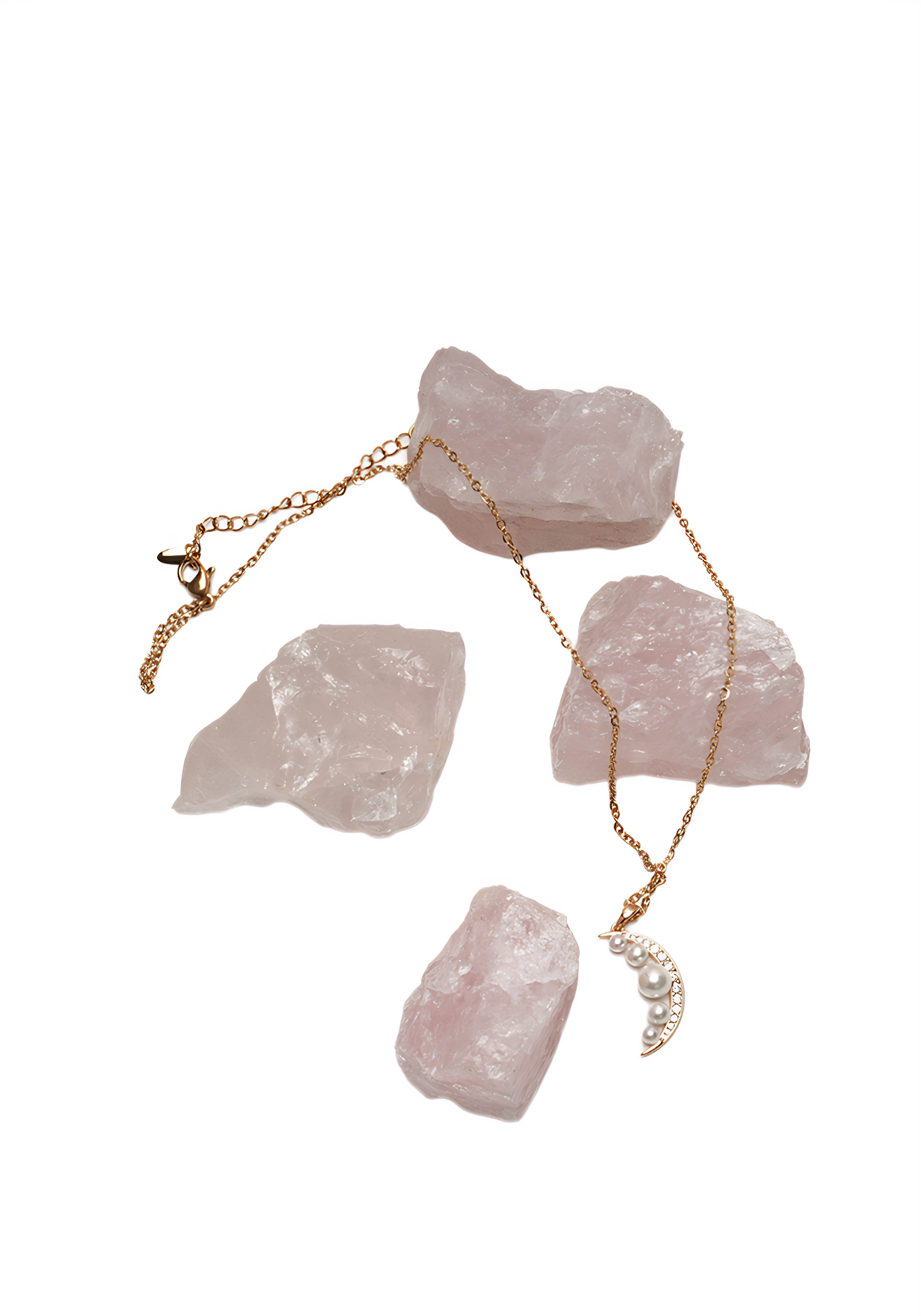 LUNAR PEARL — Crescent Charm Necklace