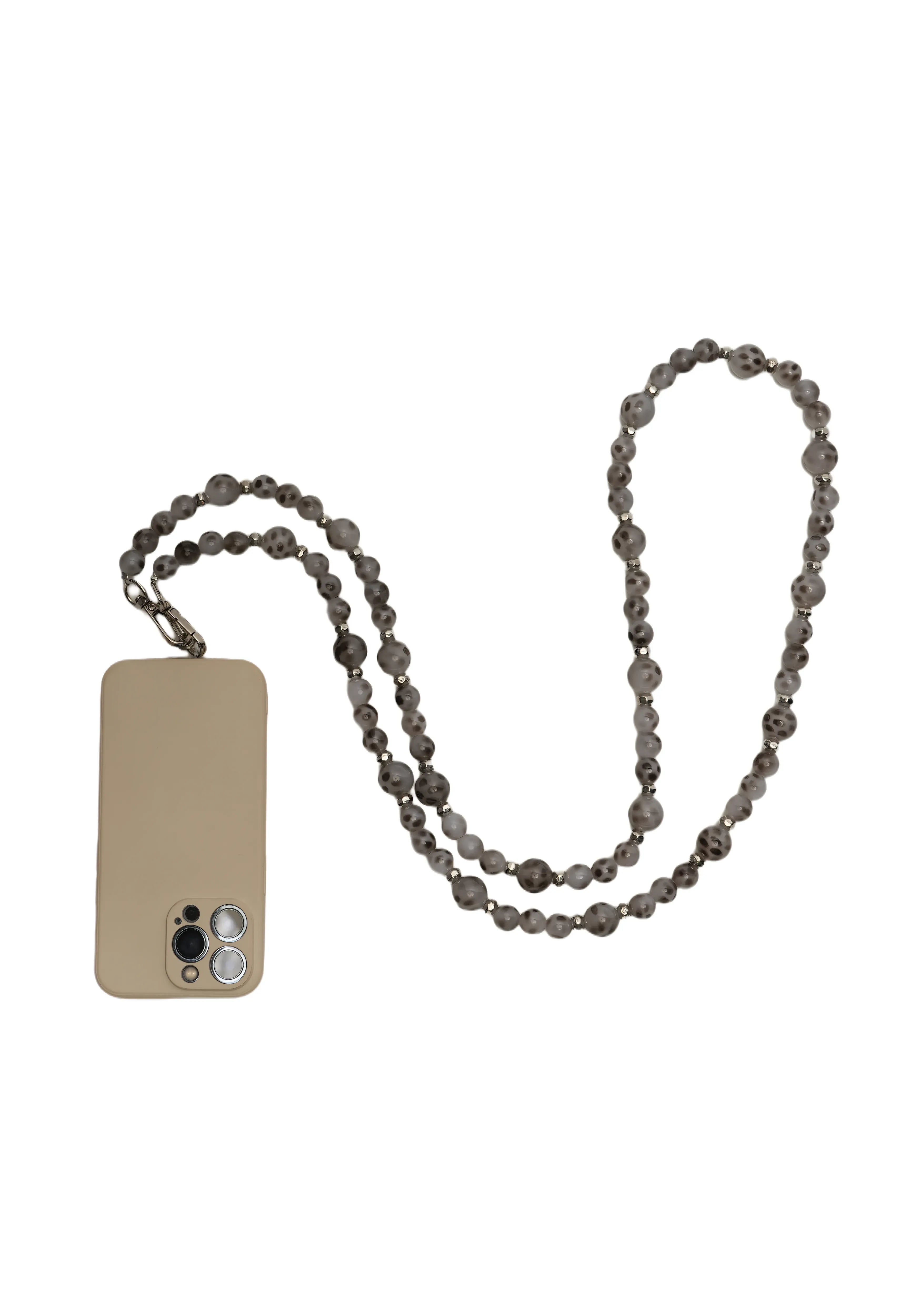 MarbellaGleam Luxe Pearl Beaded Phone Chain Strap