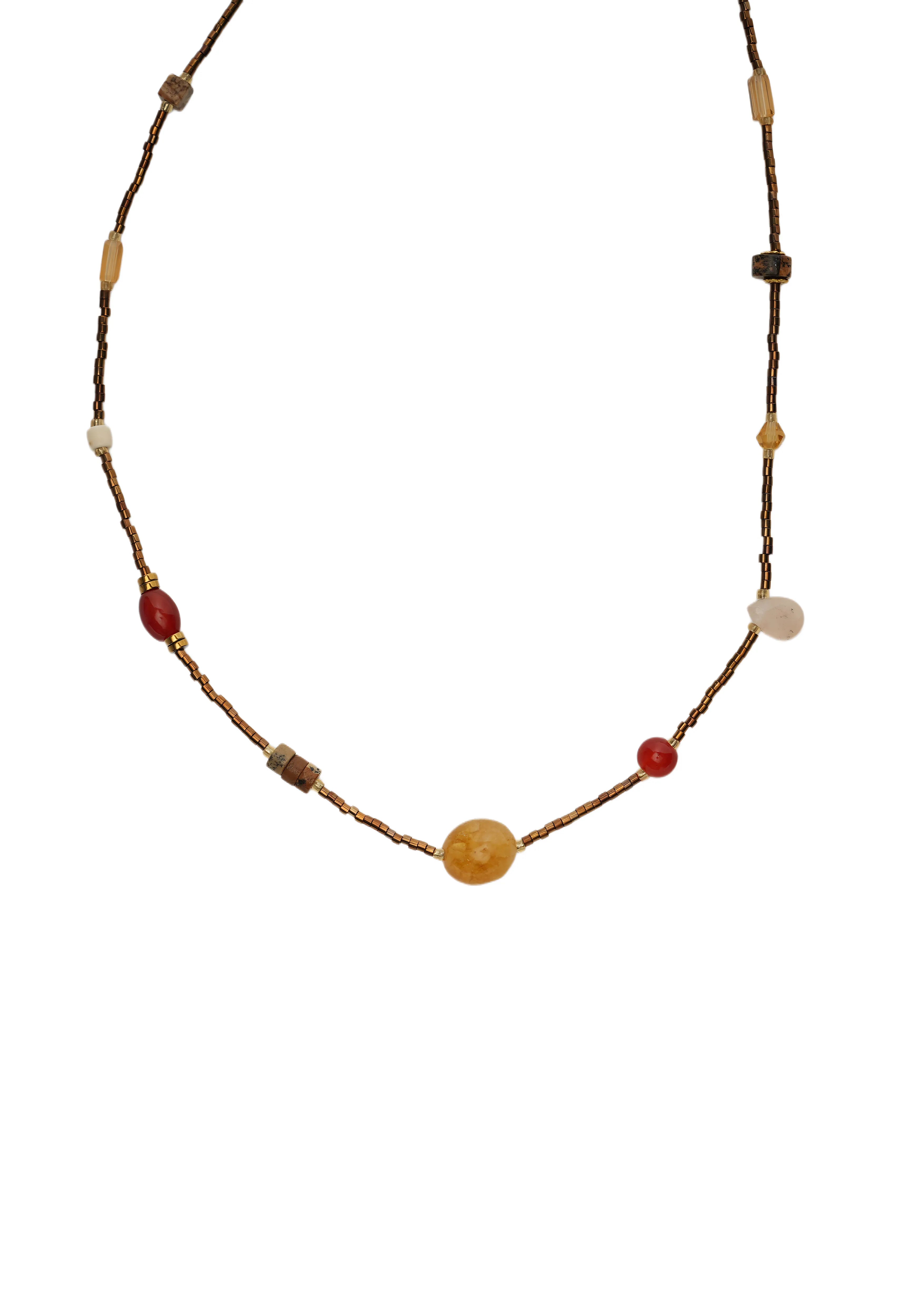 MINI ORBIT — Delicate Beaded Necklace