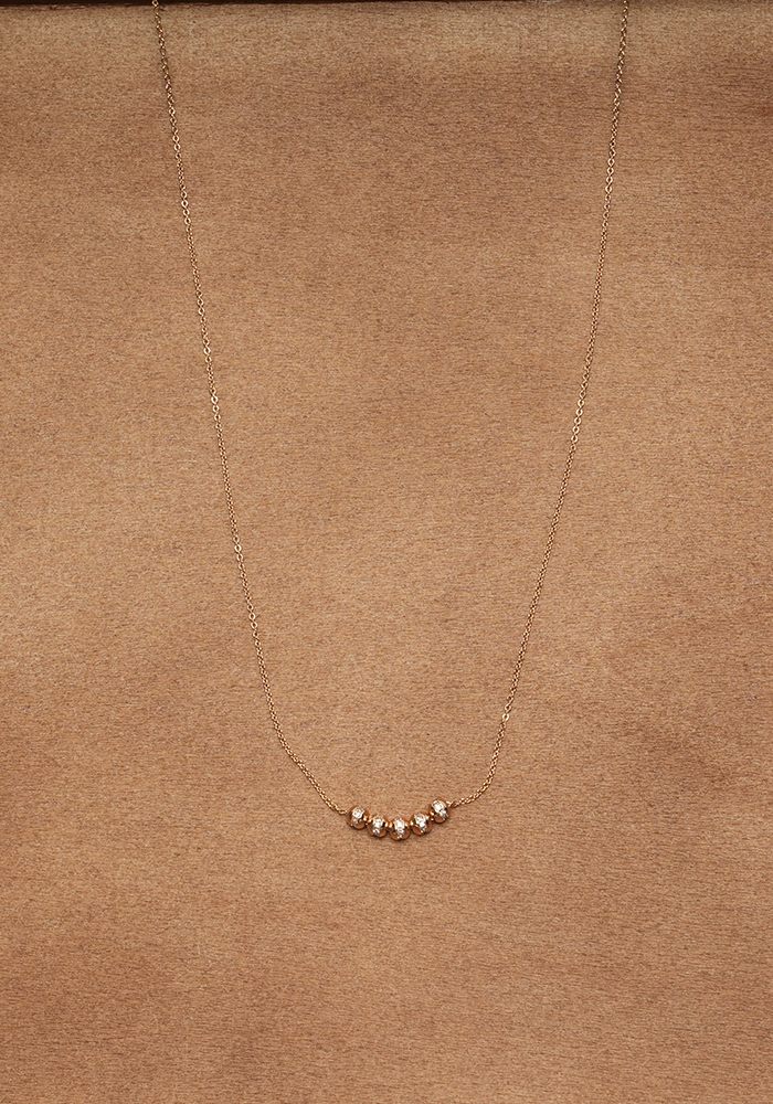 ORB LINE — Minimal Beaded Necklace