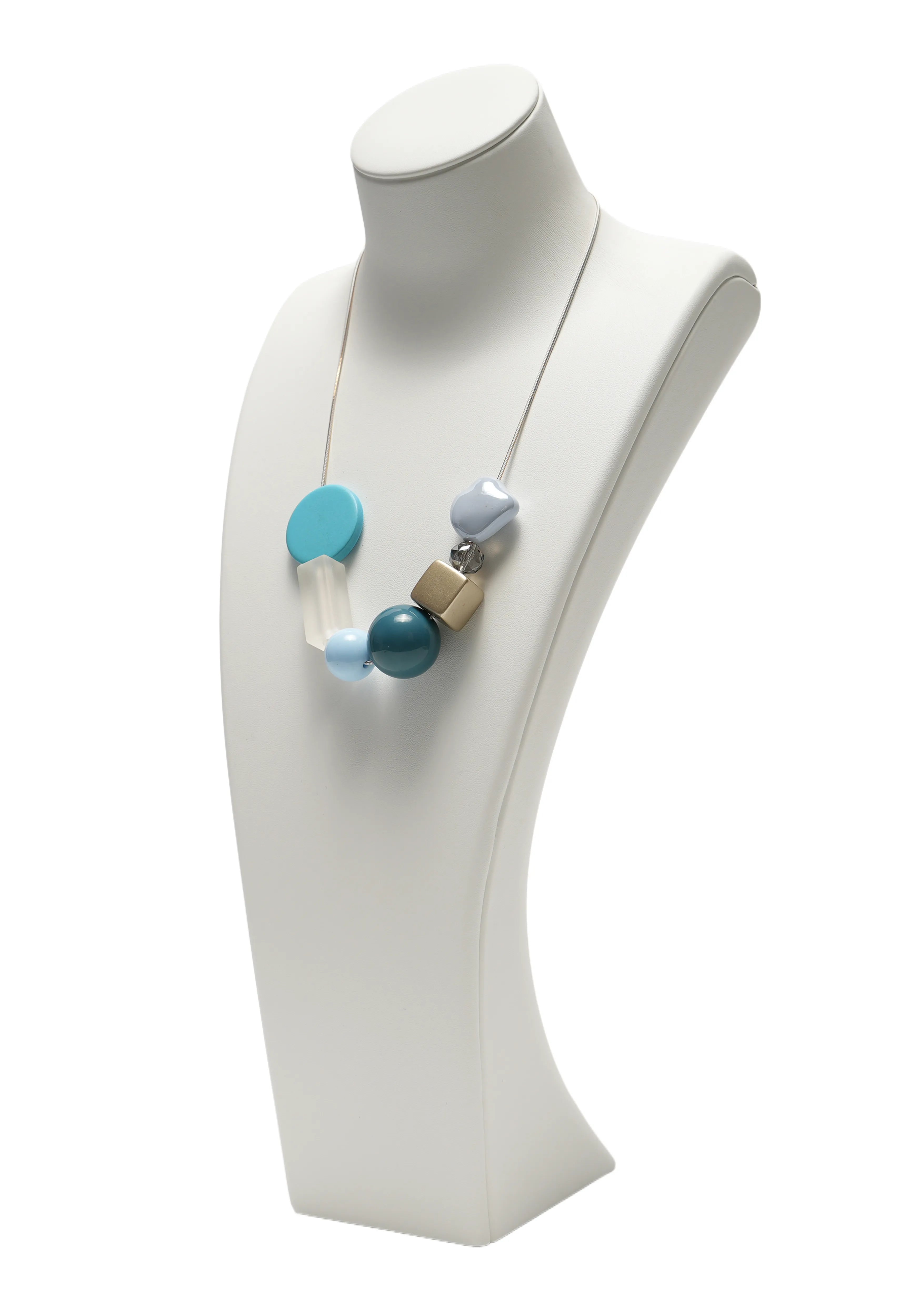 ORBITA MIX — Geometric Statement Necklace