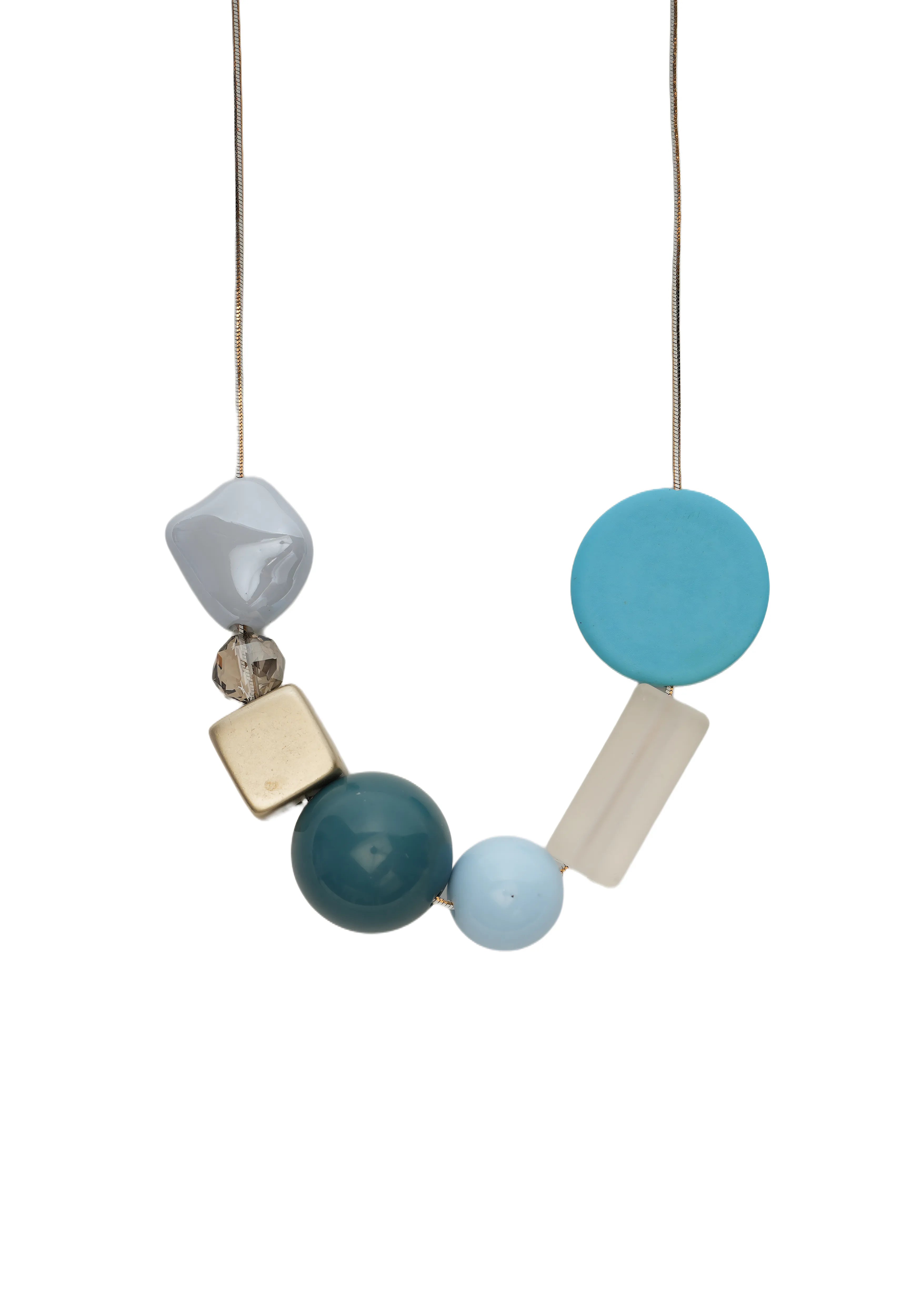 ORBITA MIX — Geometric Statement Necklace