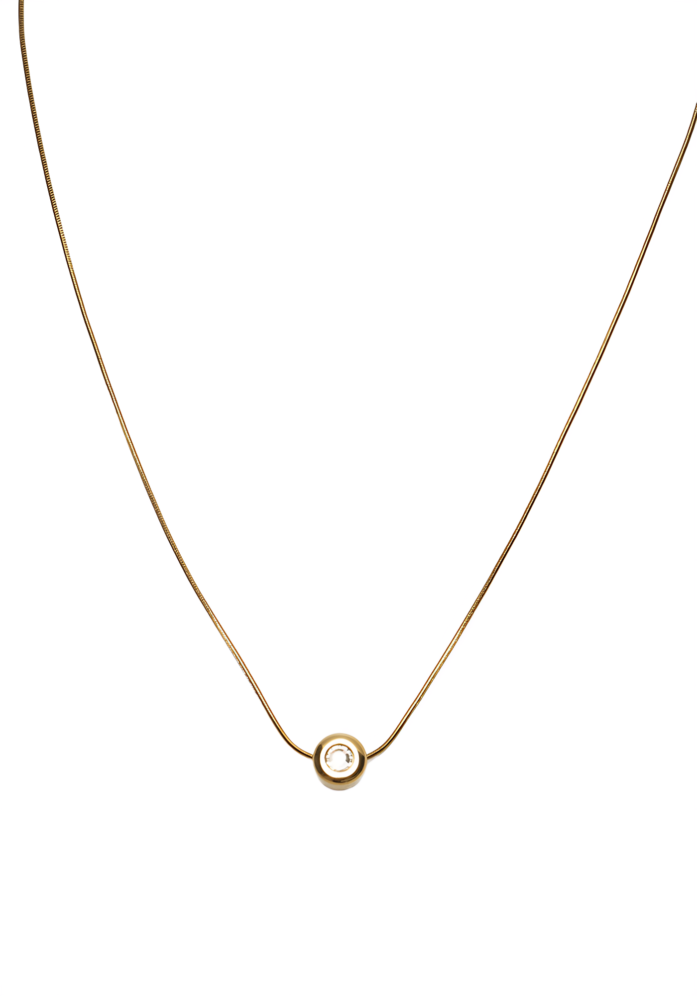 SOLITAIRE GLOW — Minimalist Pendant Necklace