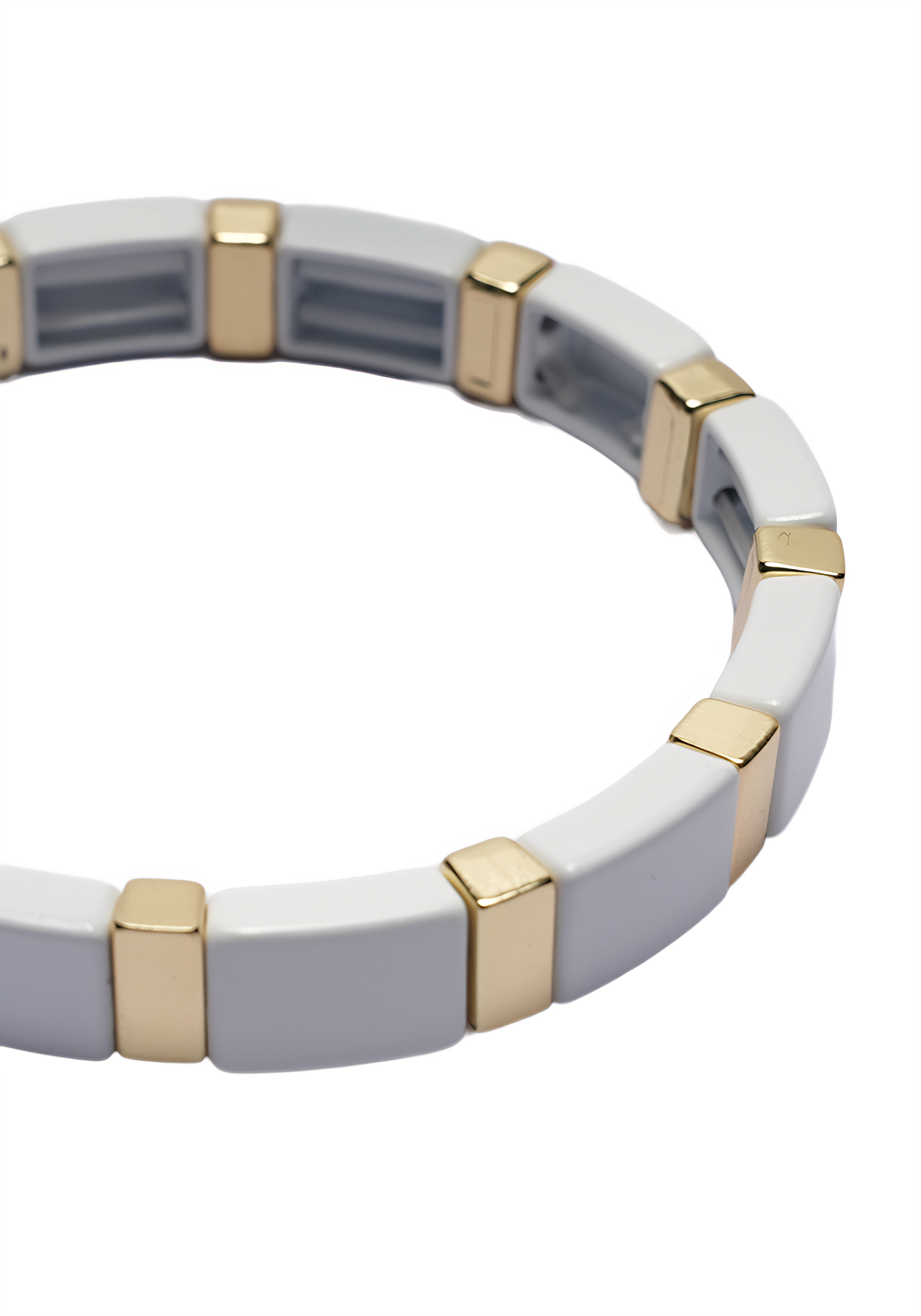 STACK SHIFT — Block Beaded Stretch Bracelet