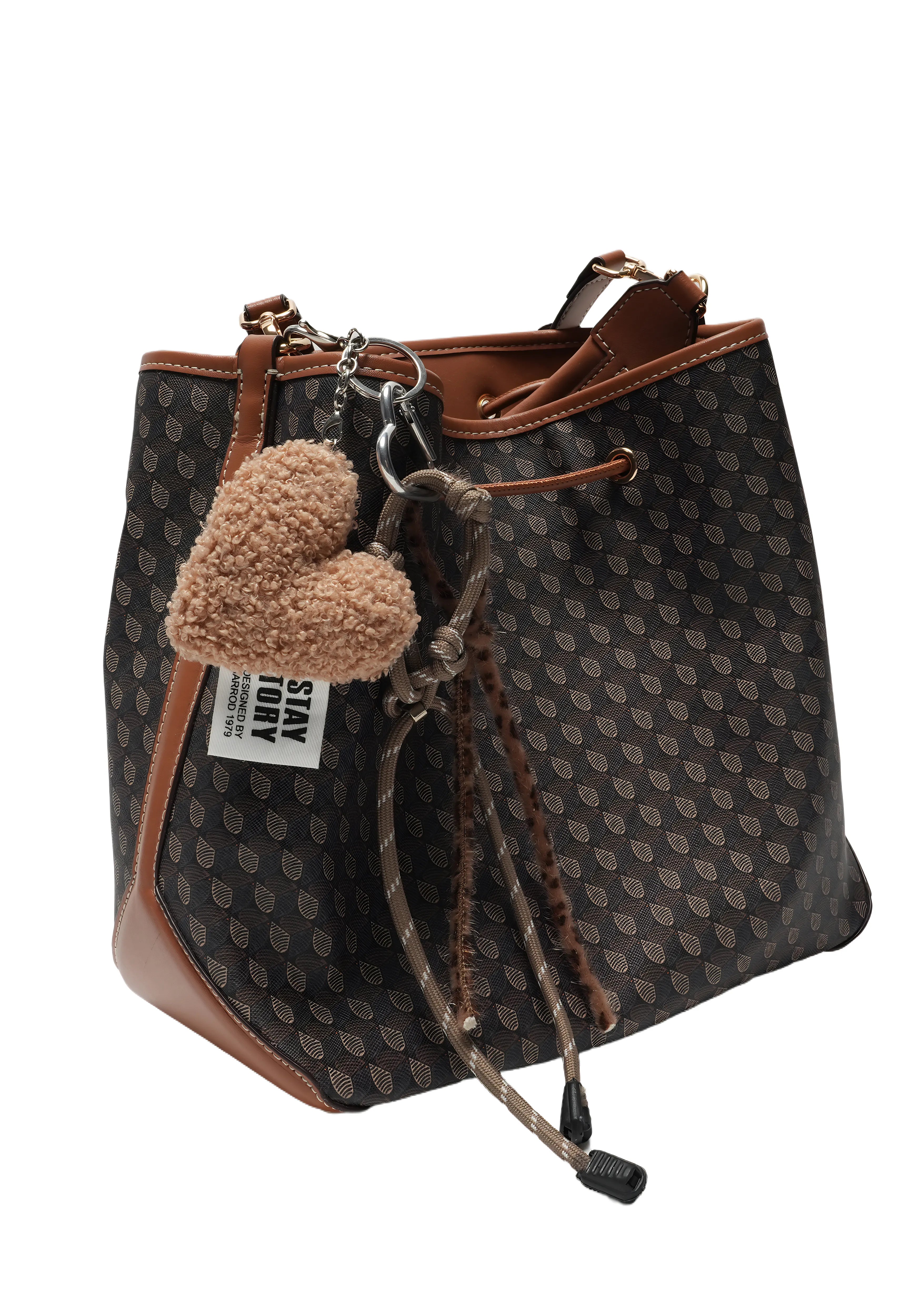 TEDDY TAG — Plush Heart Key Strap