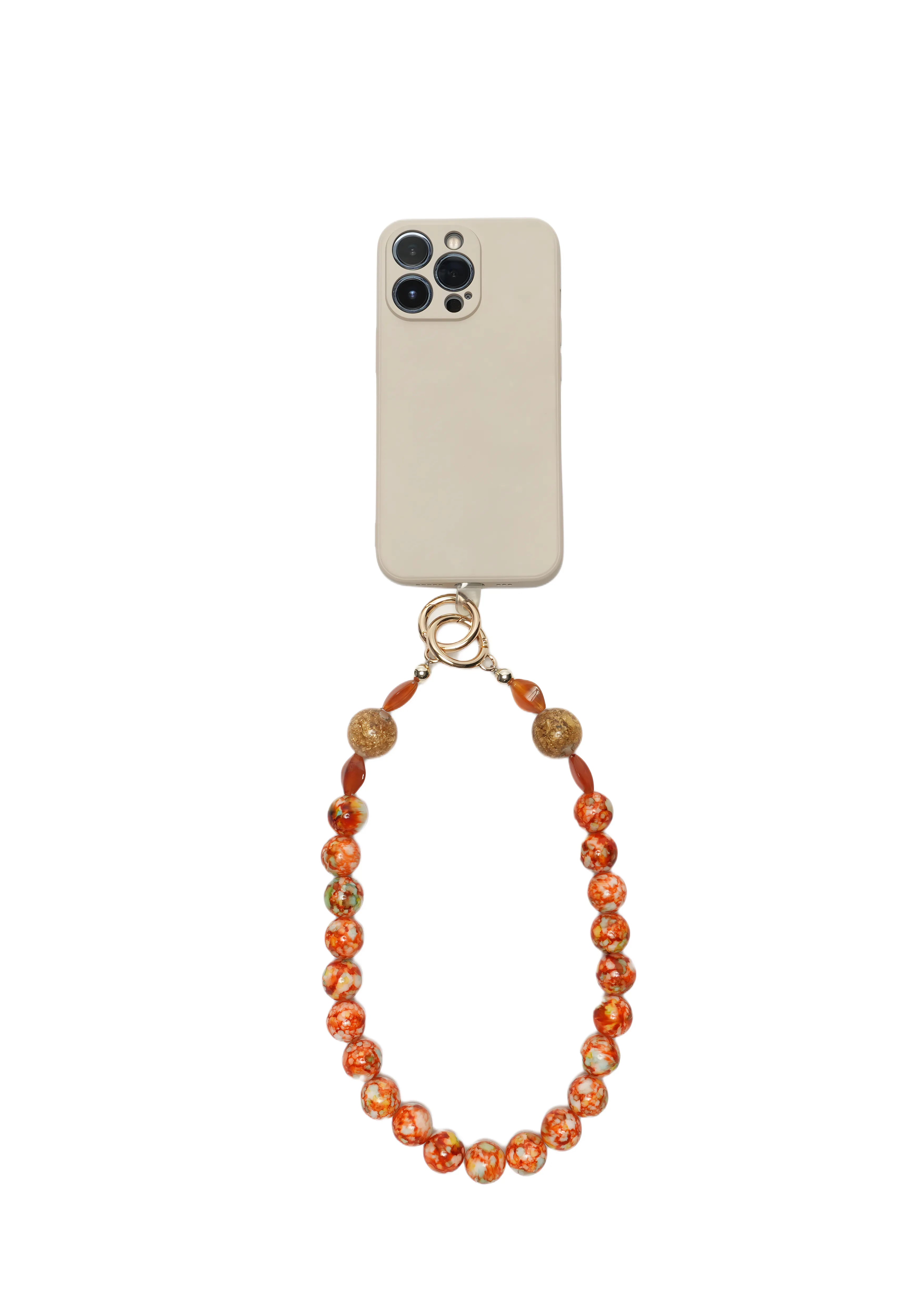 TERRA FUSION — Mixed Bead Phone Chain