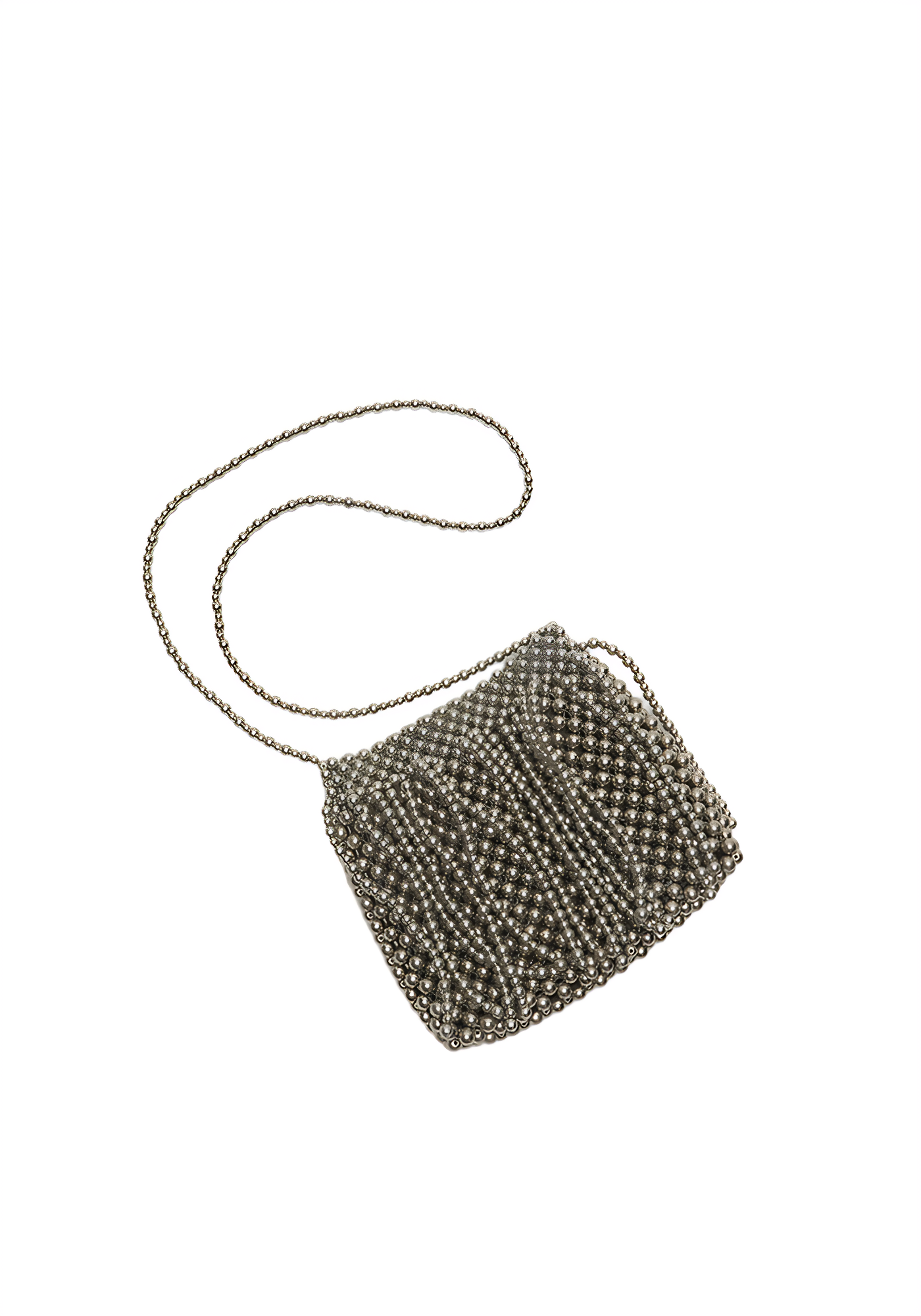 TWIST & TWINKLE — Draped Beaded Mini Bag