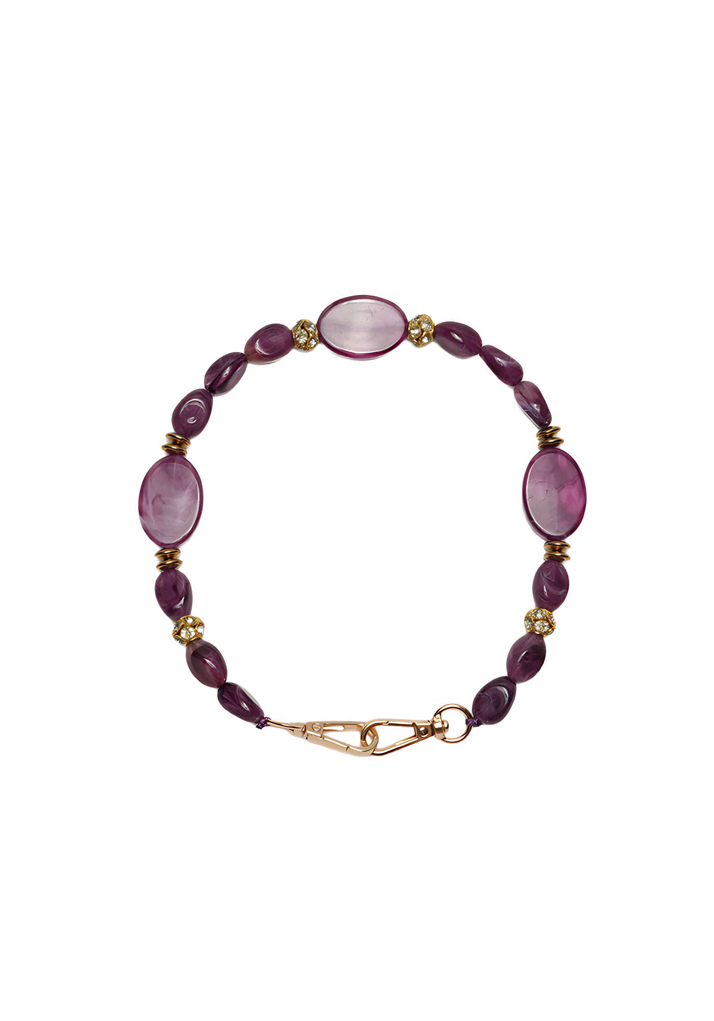 Aubergine Glow Phone Chain by Mila (Short)