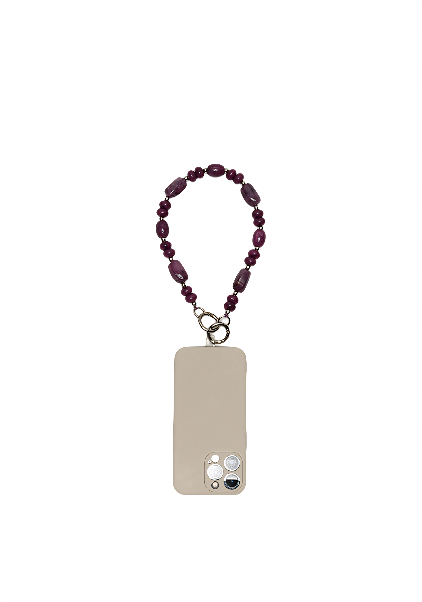 Aubergine Orbit Phone Chain by Mila (Short)