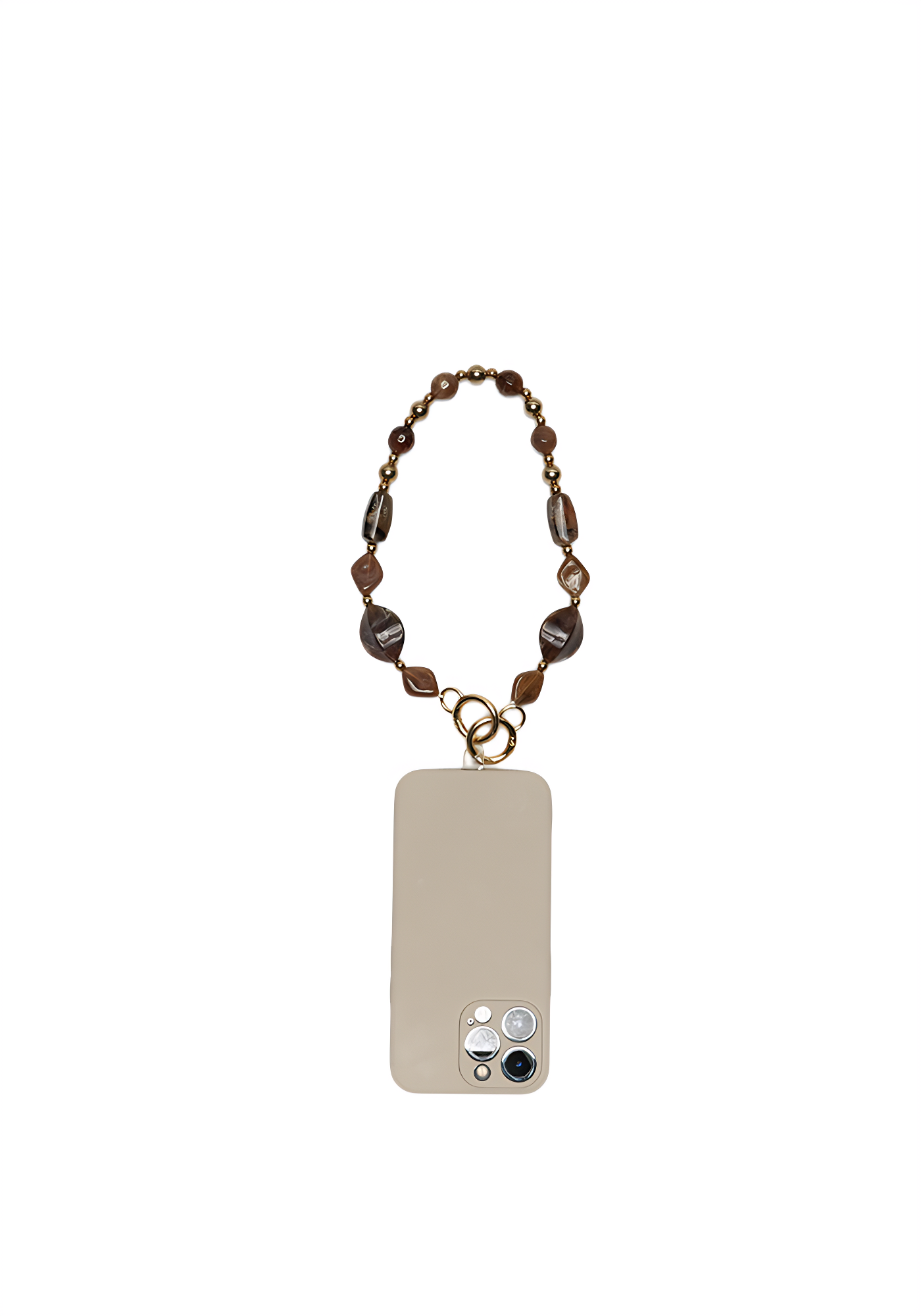 Caramel Earth Phone Chain by Mila (Short)