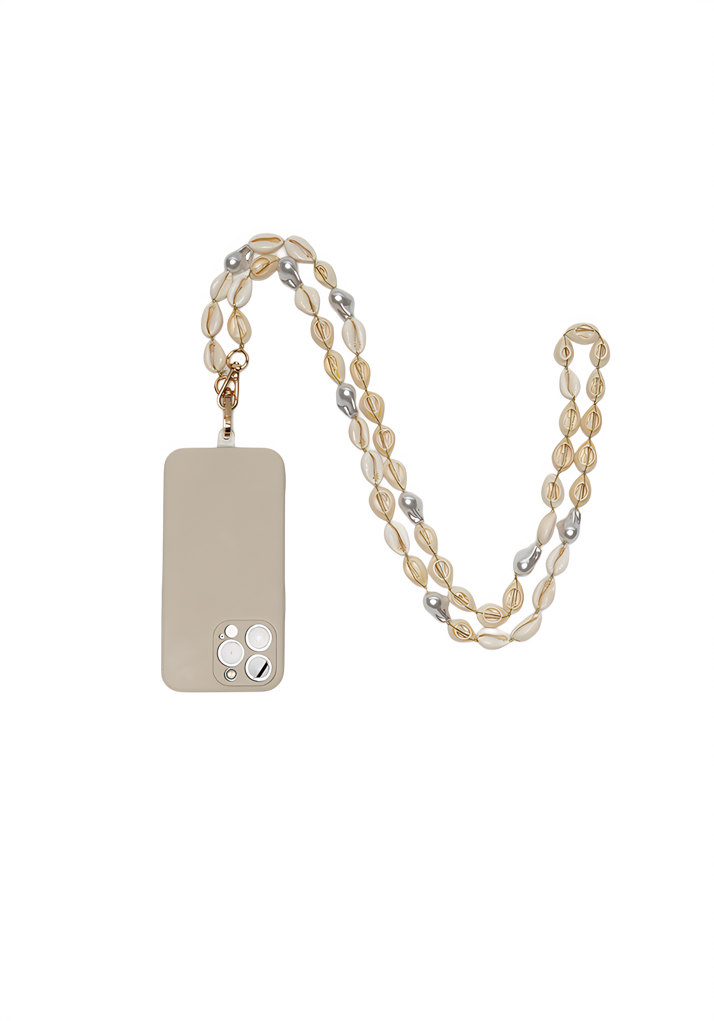 Isla Cowrie Phone Chain by Mila (Long)
