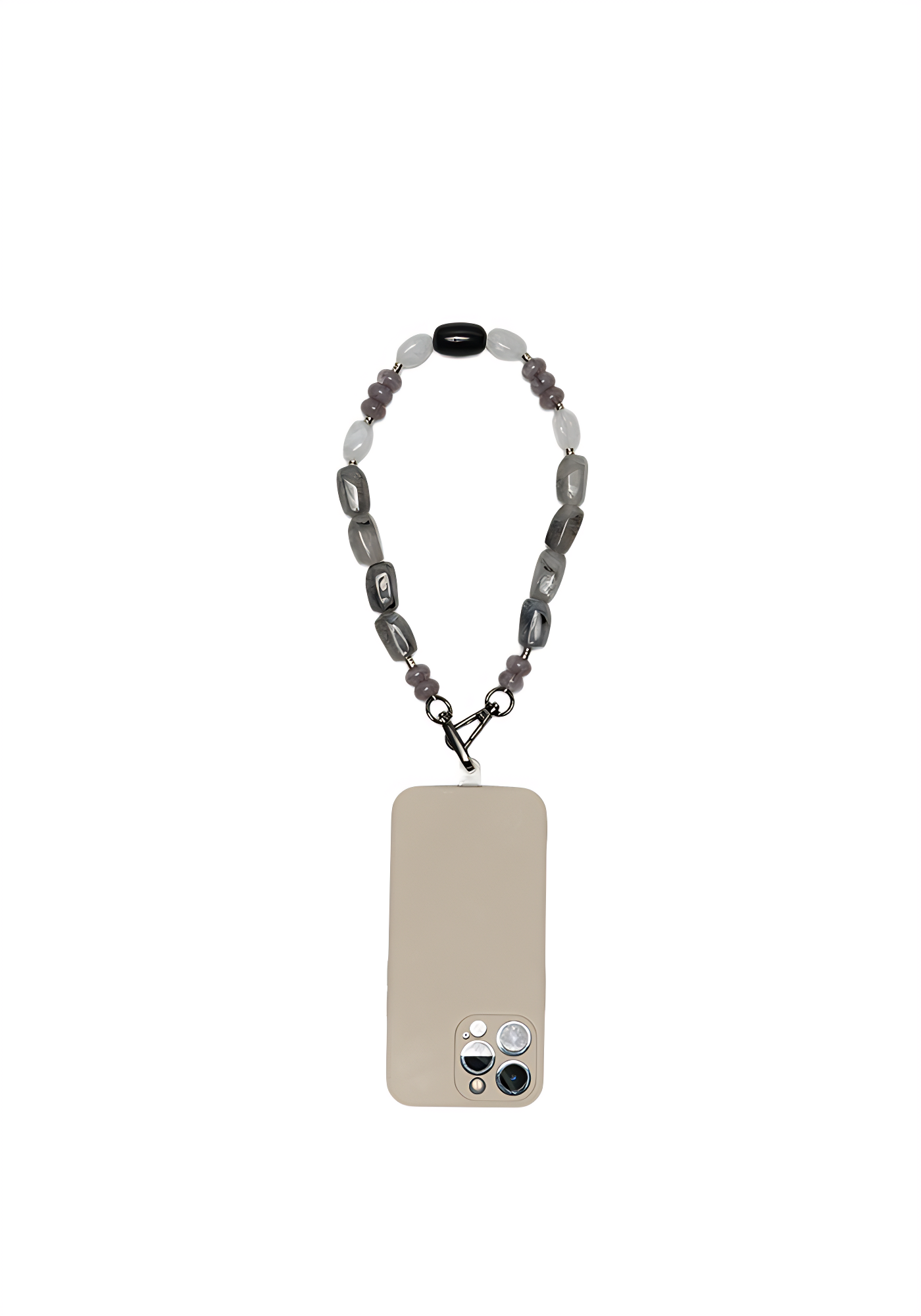 Smoke Quartz Phone Chain by Mila (Short)