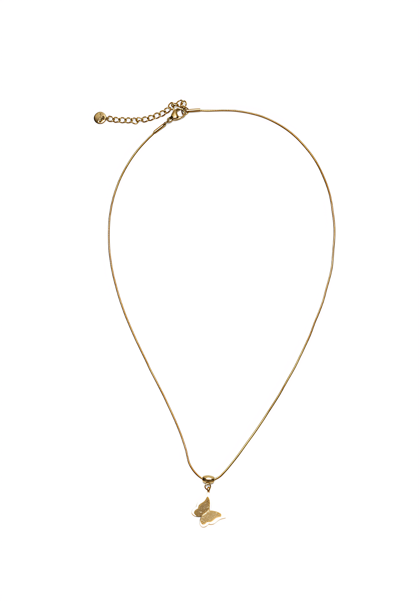 AURA FLUTTER — Minimal Butterfly Pendant Necklace