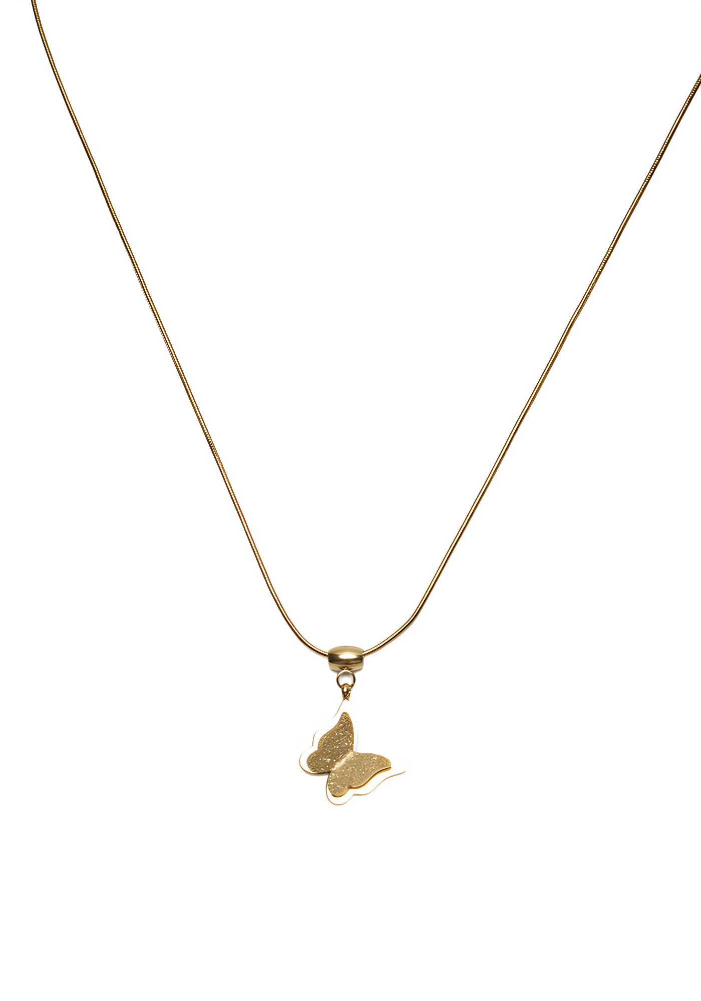 AURA FLUTTER — Minimal Butterfly Pendant Necklace