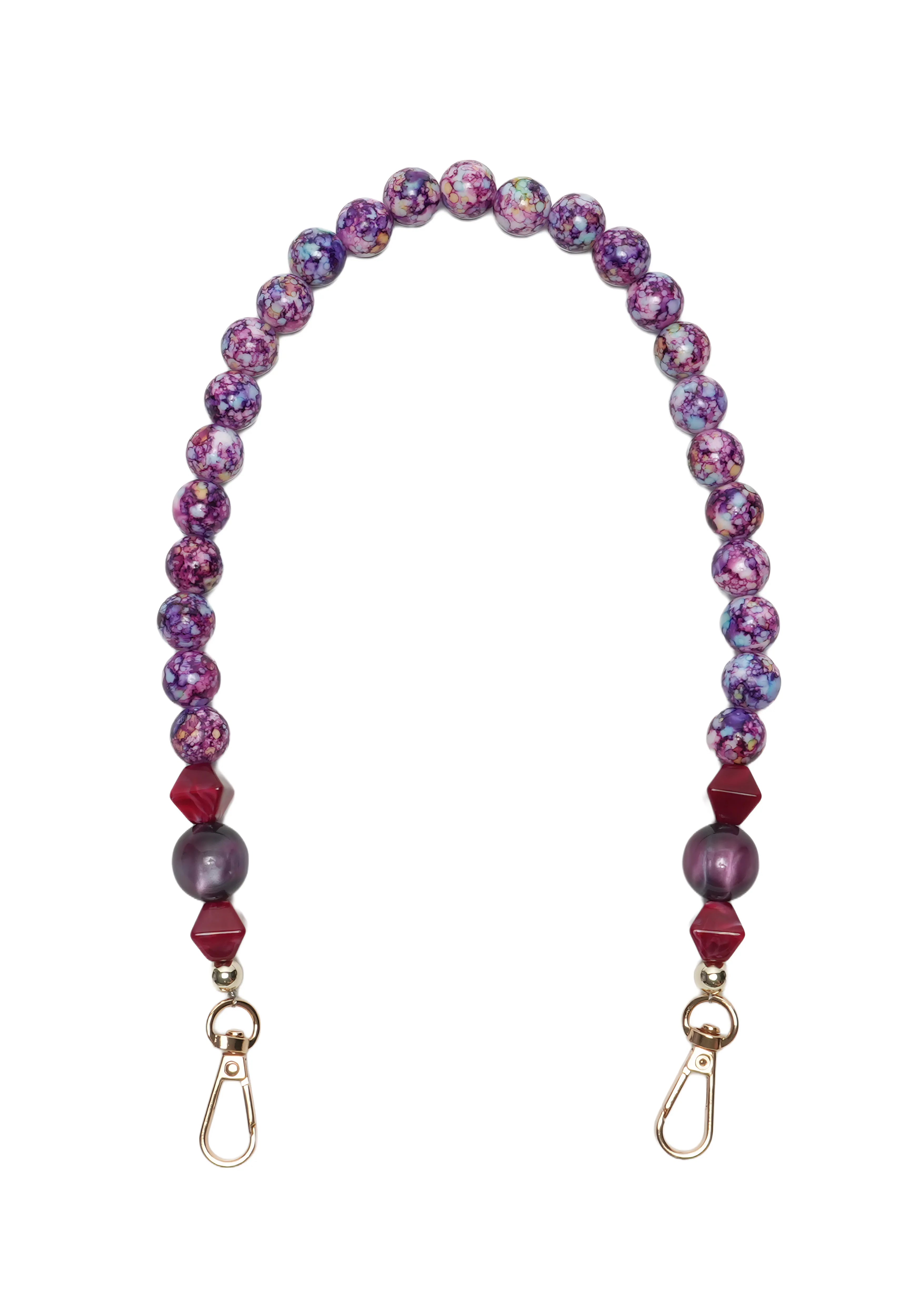AURA GEM — Dual Accent Beaded Phone Chain