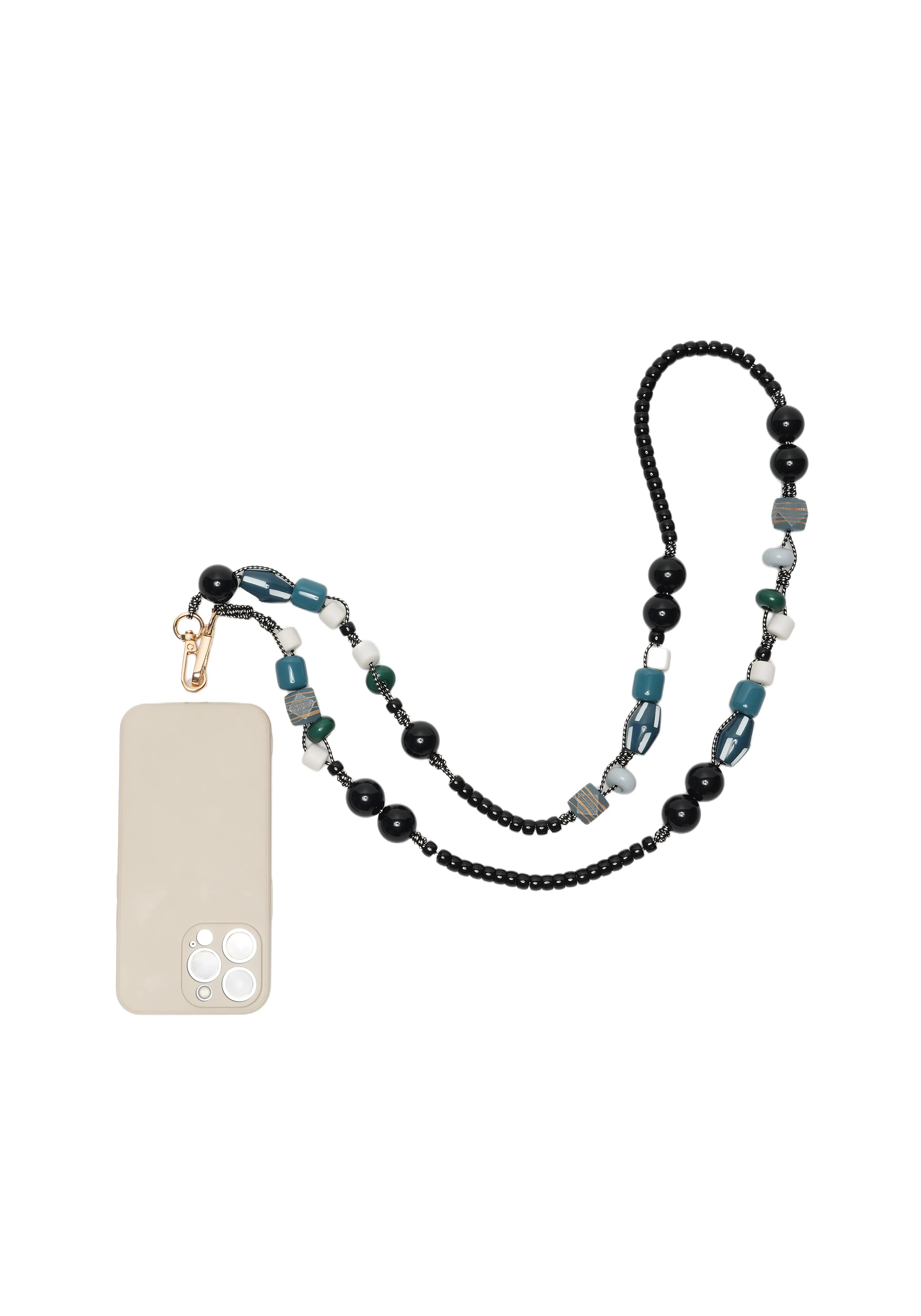 MOSAIC BEAD — Mixed Shape Phone Strap
