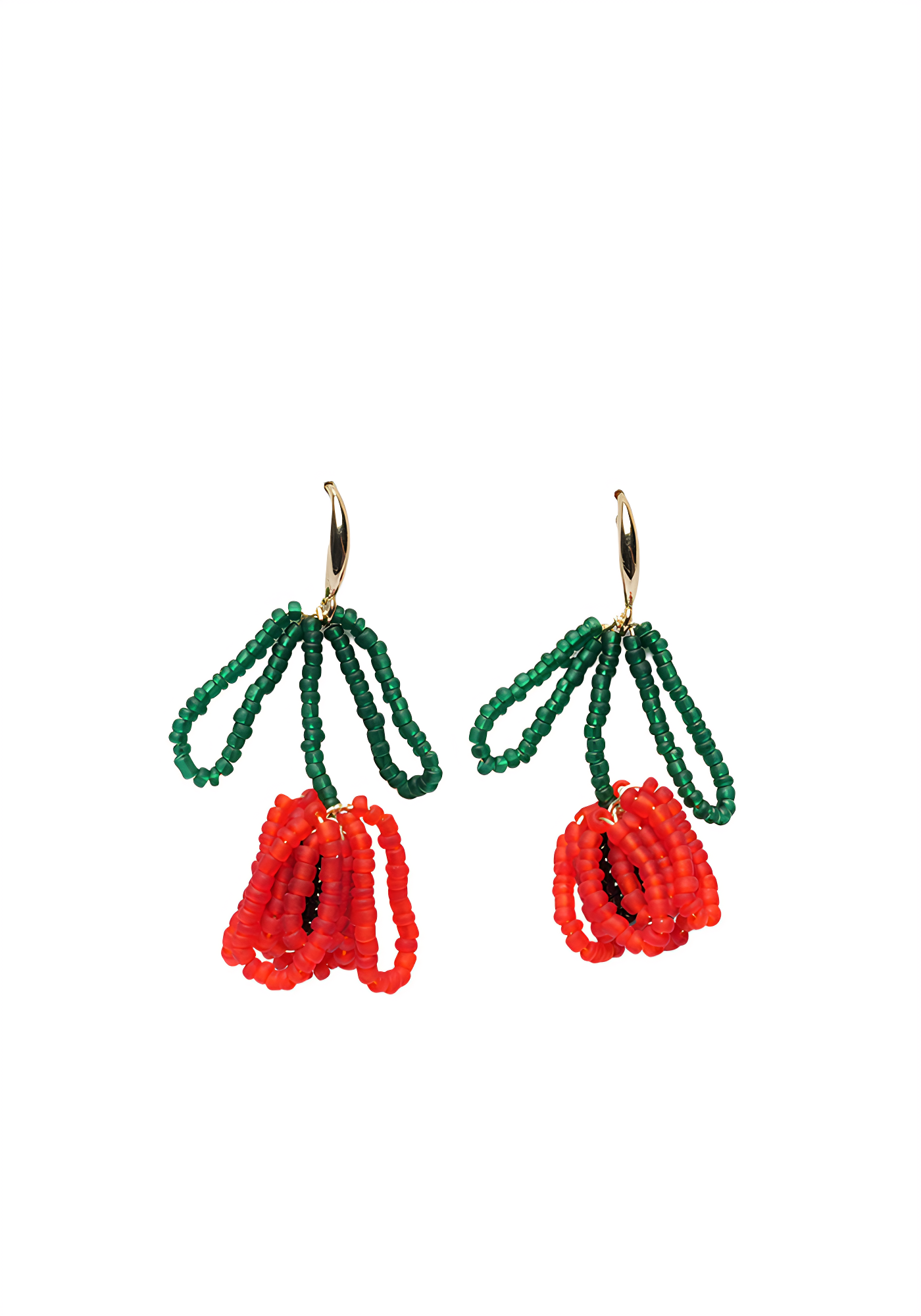 DROPLET BLOOM — Petite Beaded Earrings