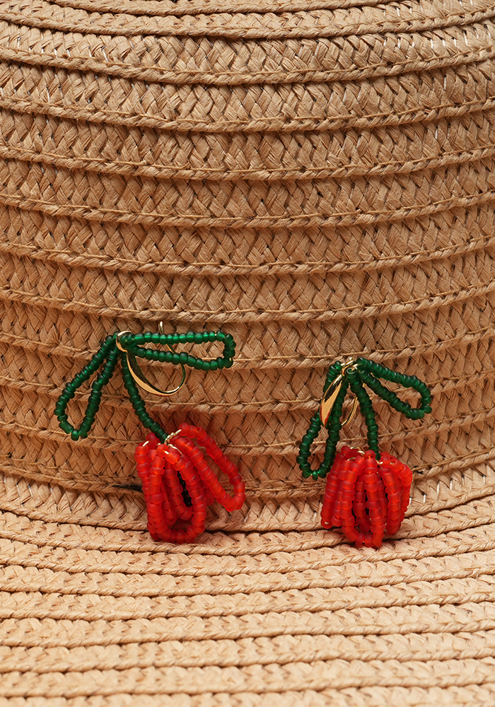DROPLET BLOOM — Petite Beaded Earrings