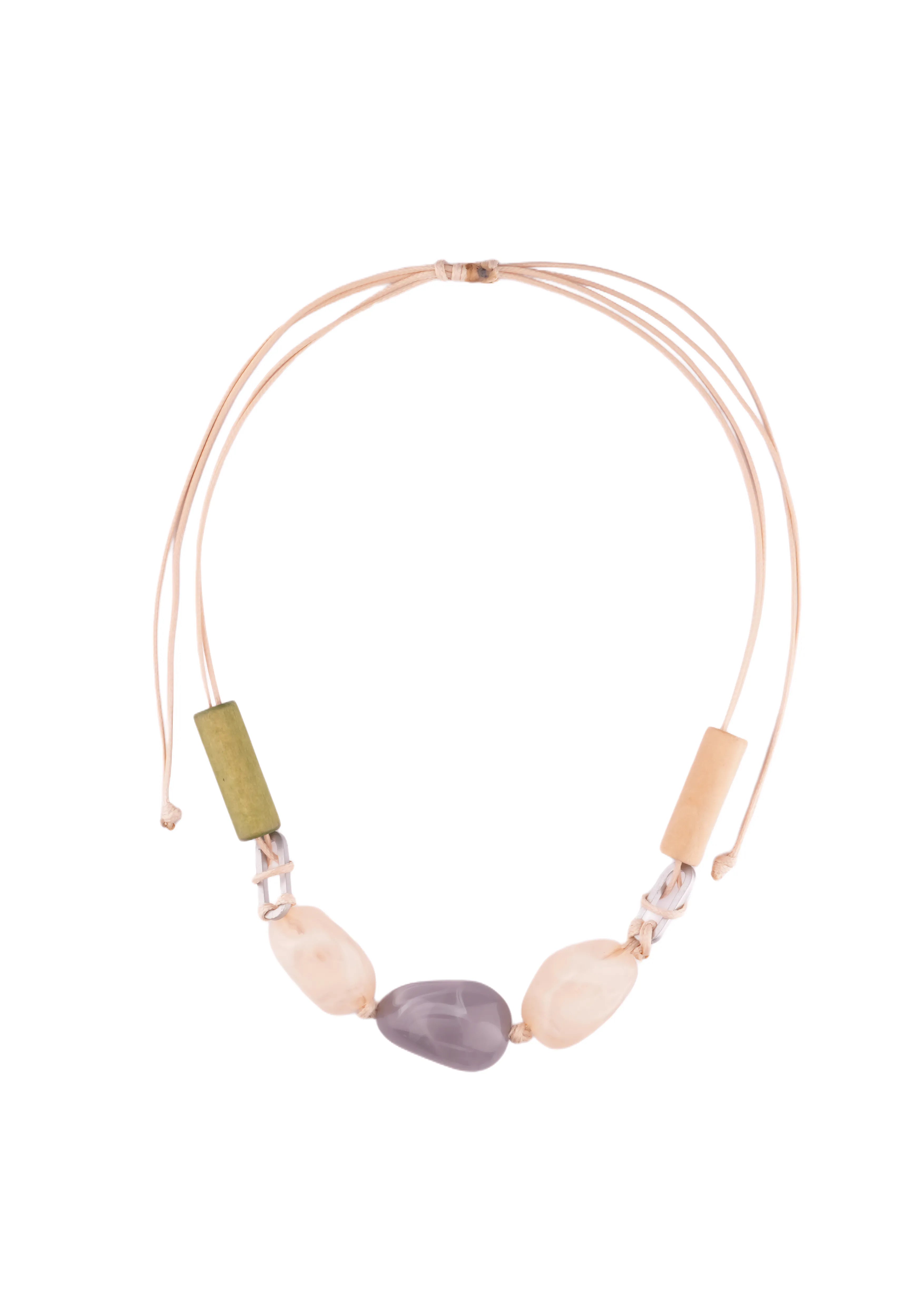 EARTH GEM — Mixed Stone Pendant Necklace