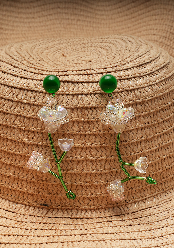 FOREST LILT — Crystal Vine Earrings
