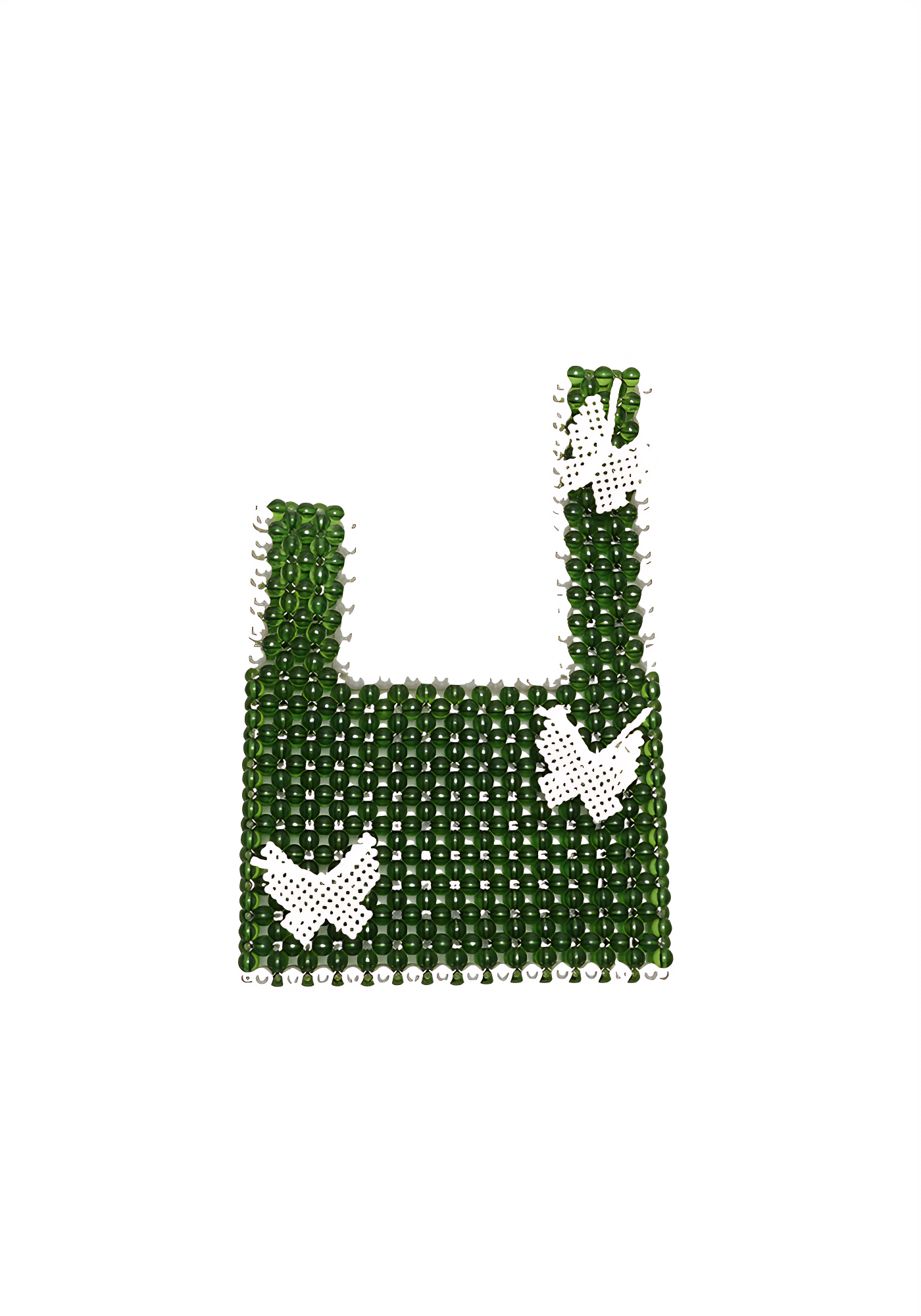 GARDEN GLITCH — Pixel Butterfly Tote