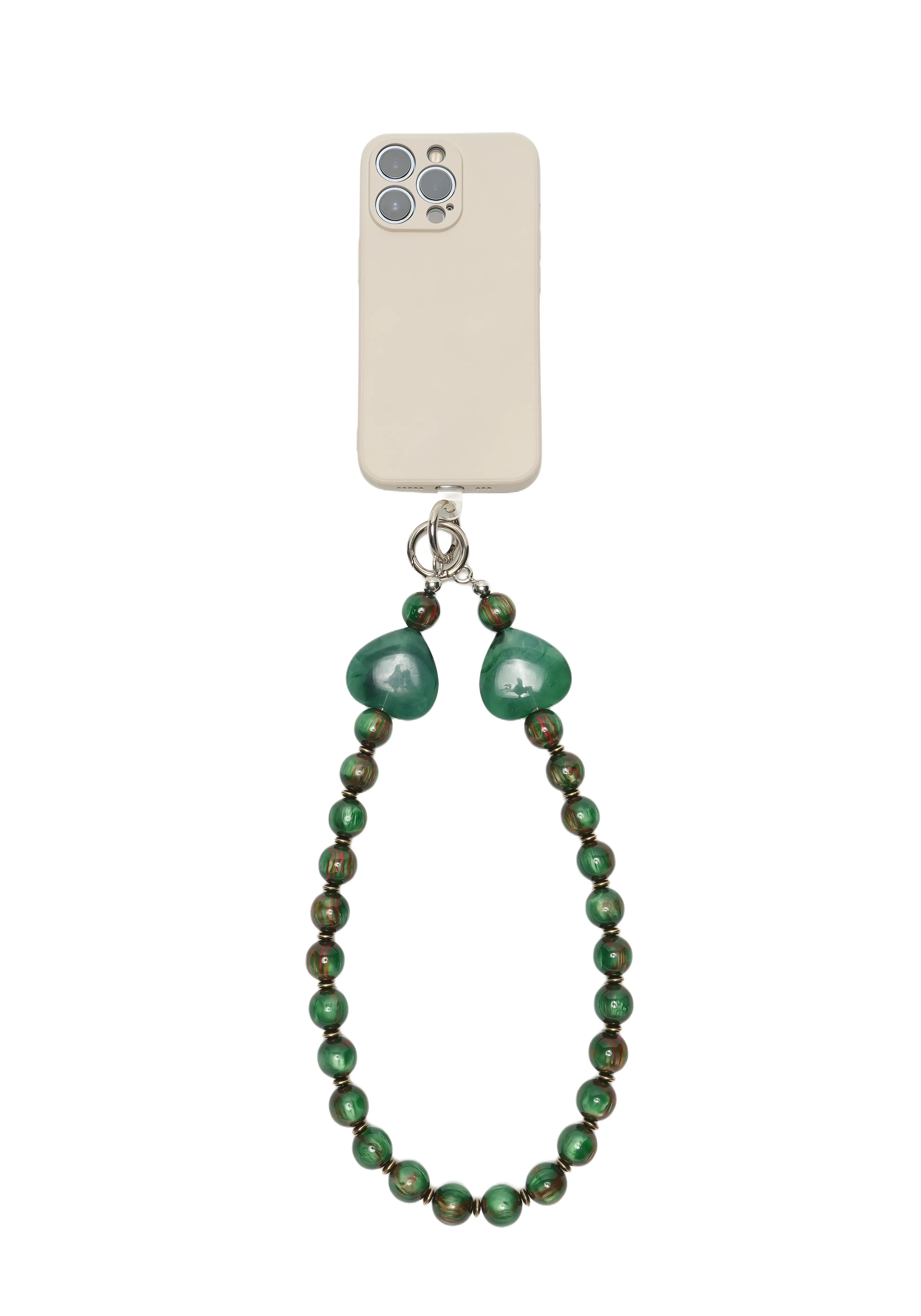 HEART GLOW — Statement Bead Phone Chain