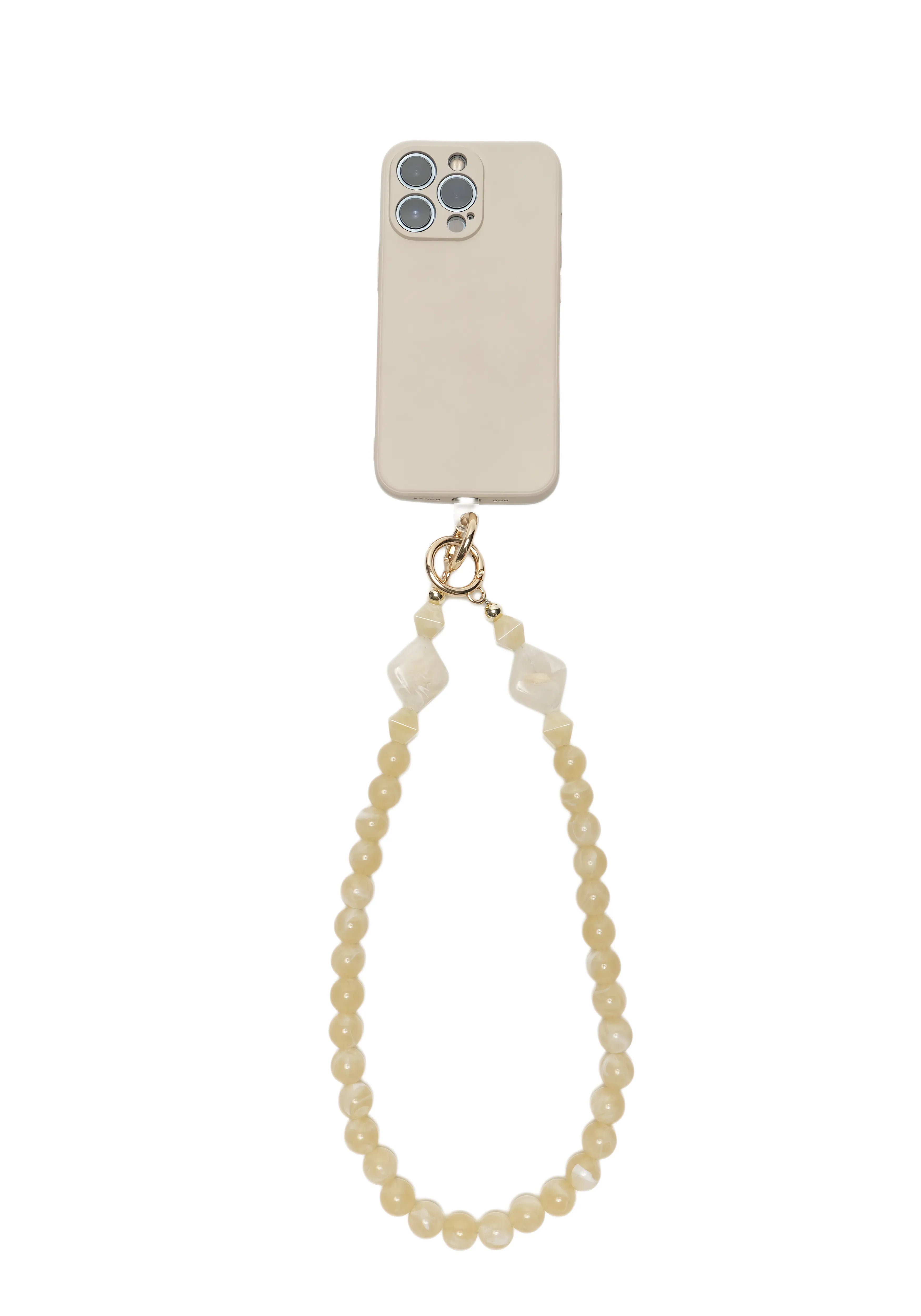 LUNARA — Diamond Accent Bead Phone Chain