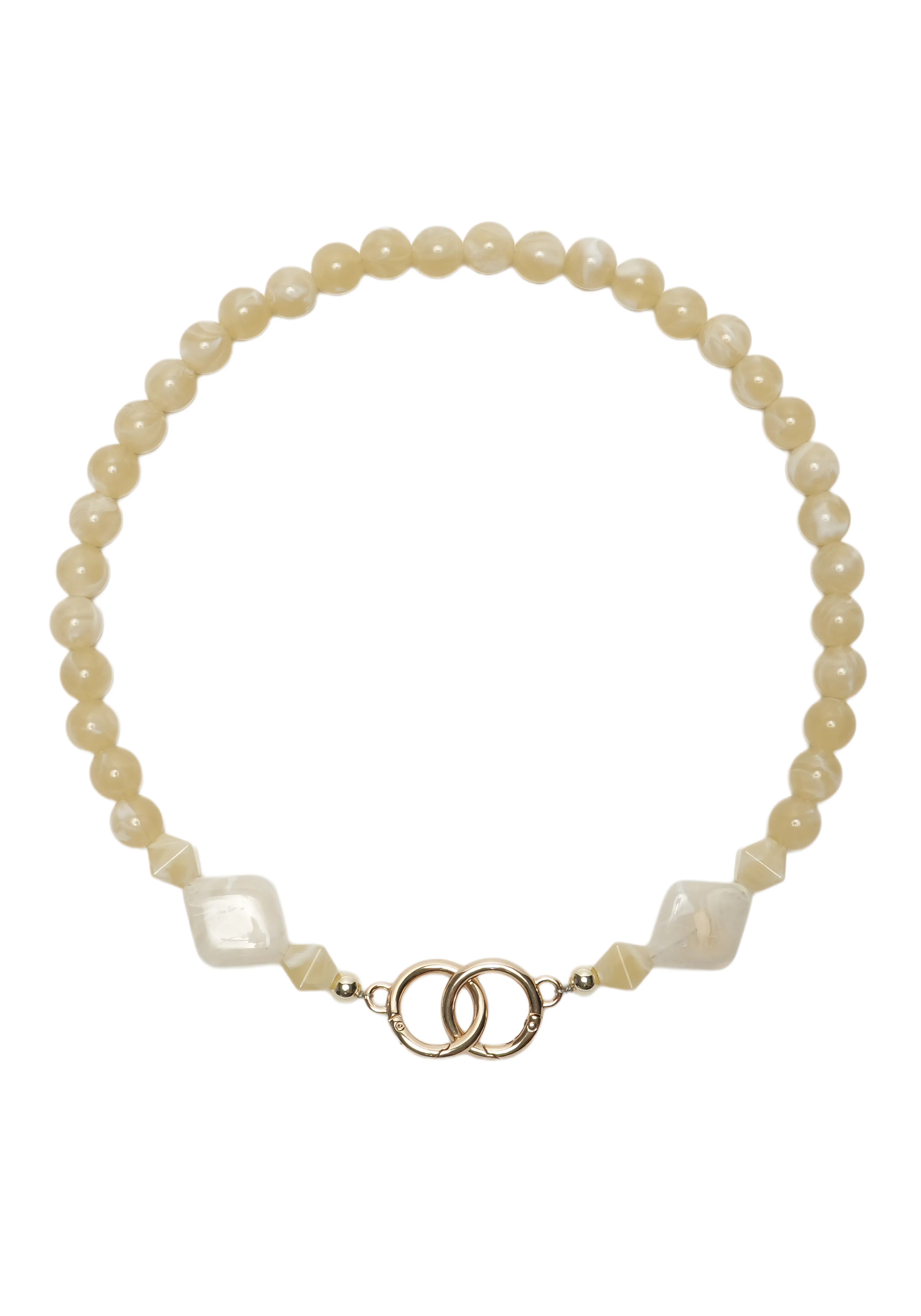 LUNARA — Diamond Accent Bead Phone Chain