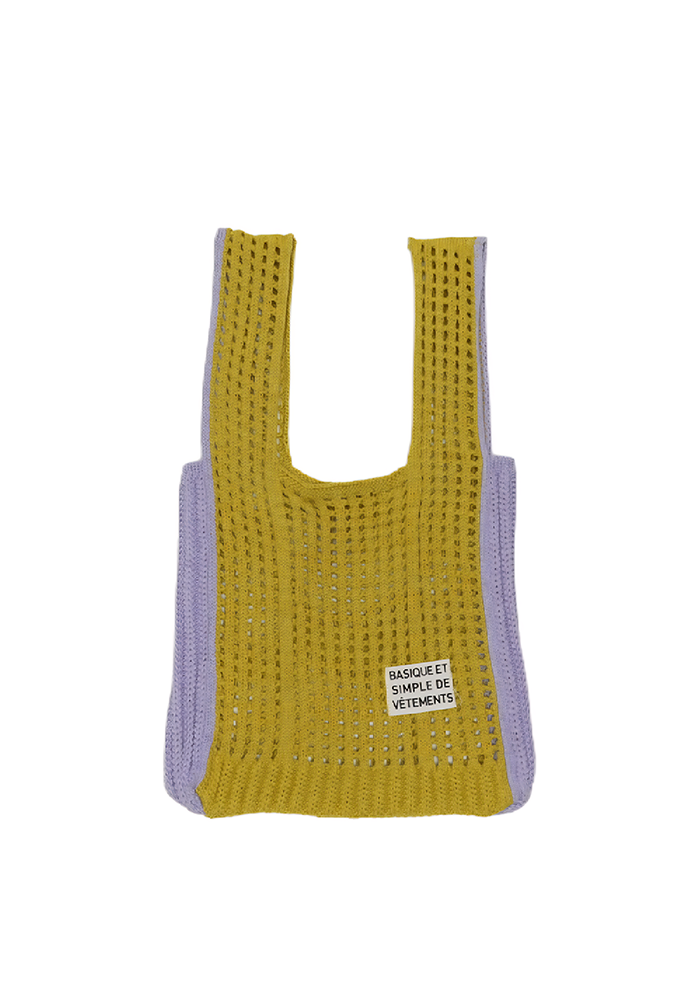 MESHY MOOD — Colorblock Tote Bag