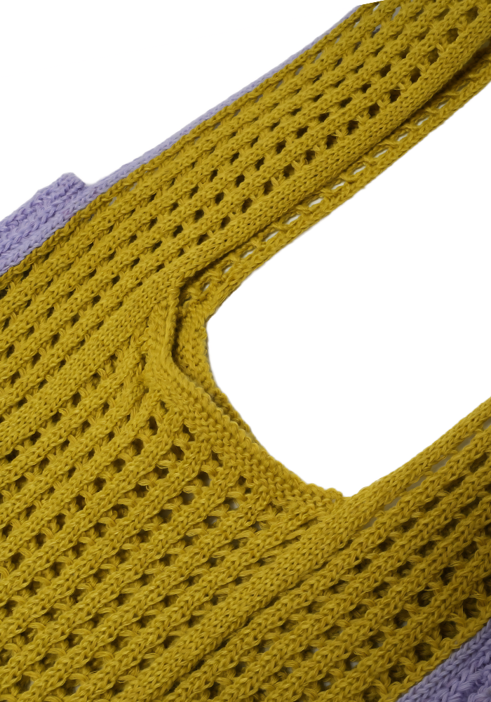 MESHY MOOD — Colorblock Tote Bag