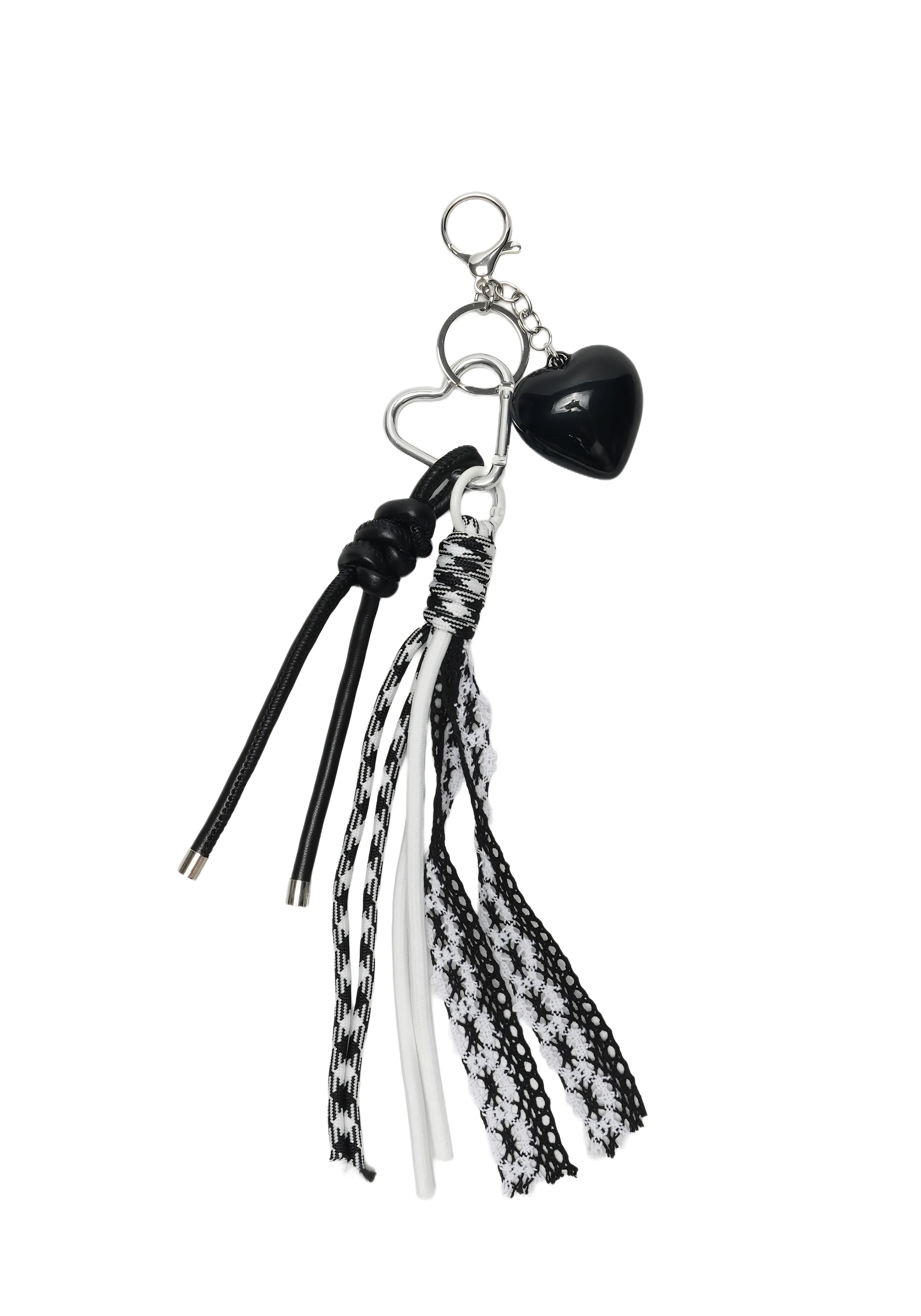 NOIR FLING — Lace Heart Drop Key Charm