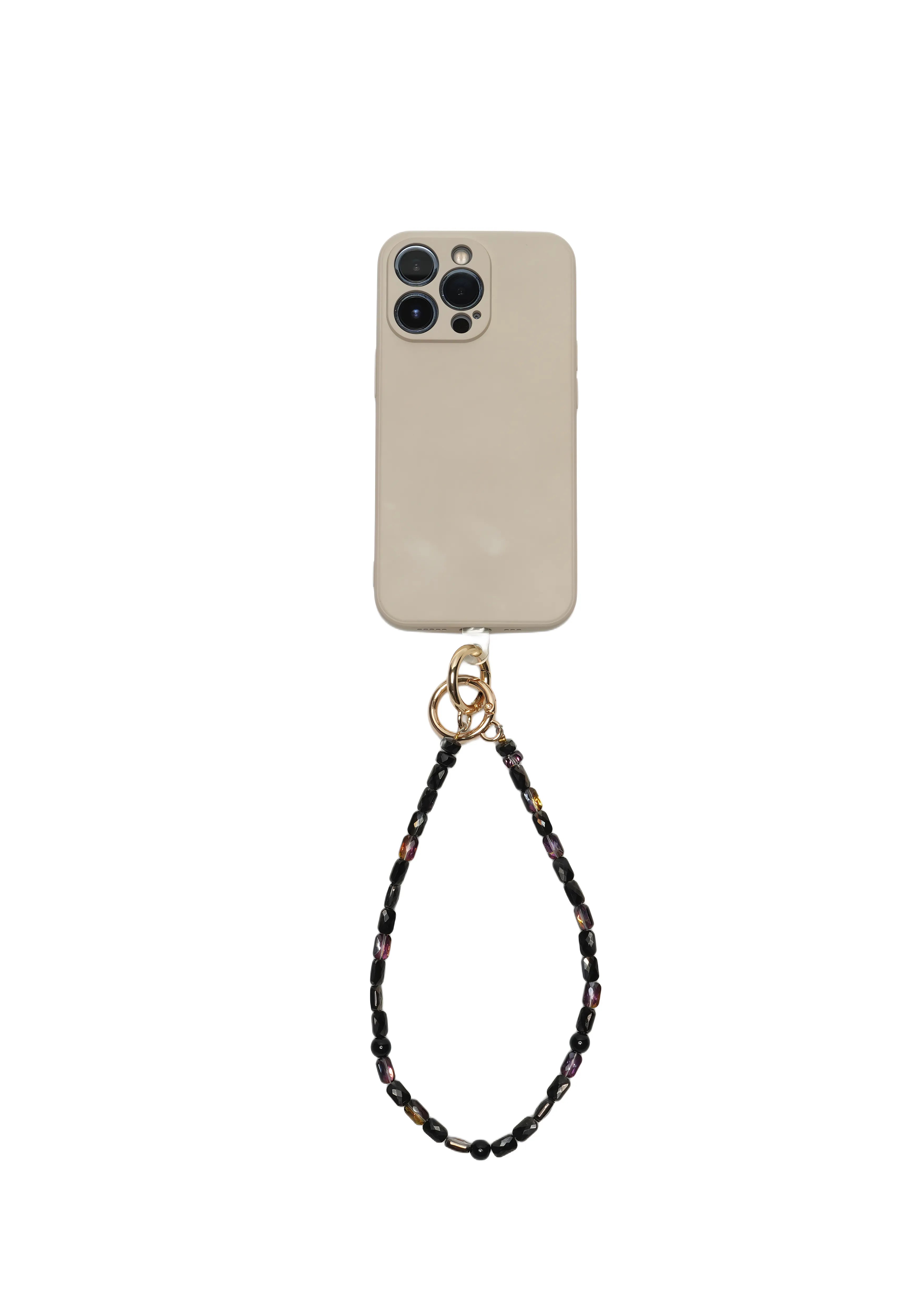 SHADOW GEM — Faceted Rectangle Phone Chain