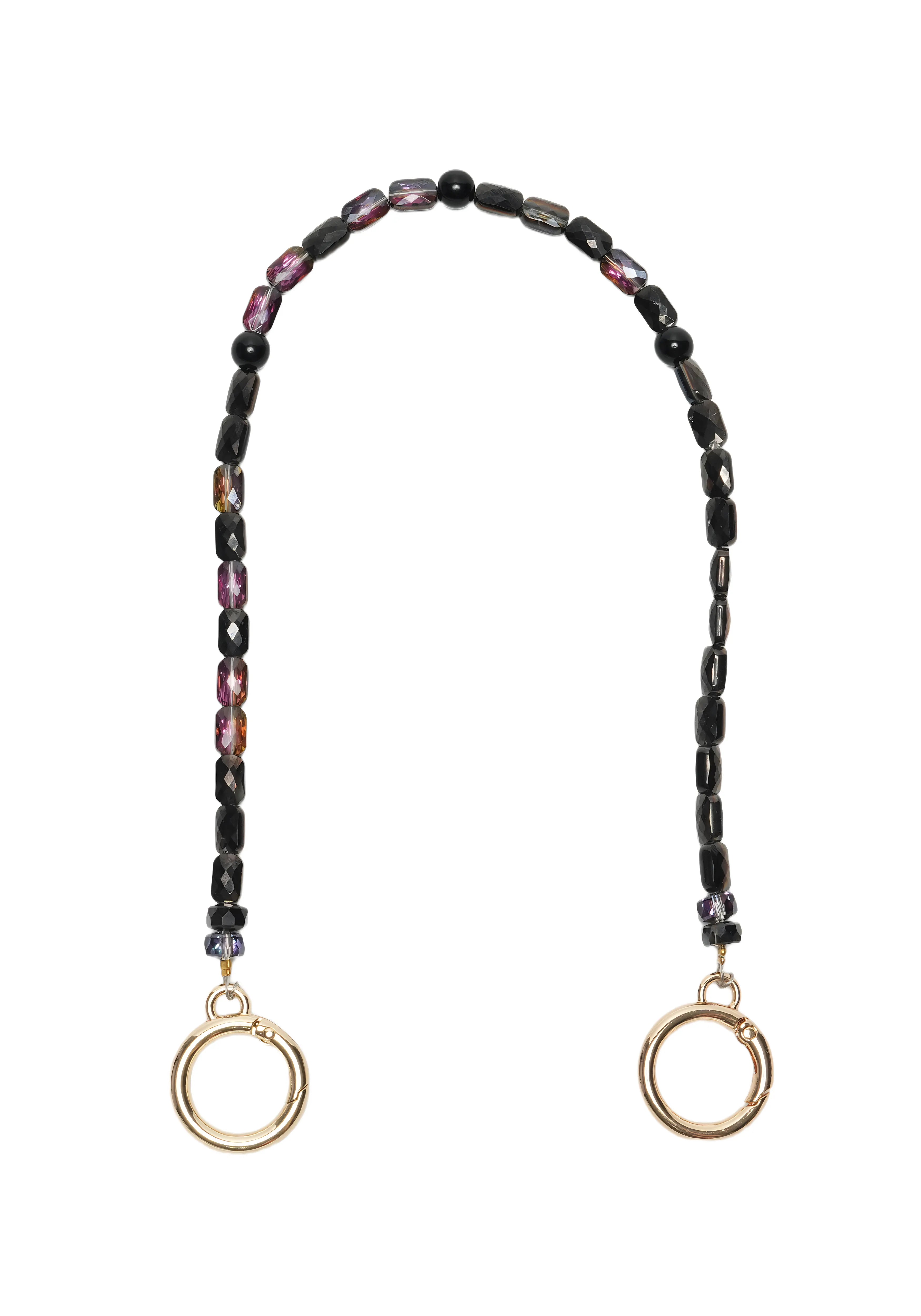 SHADOW GEM — Faceted Rectangle Phone Chain