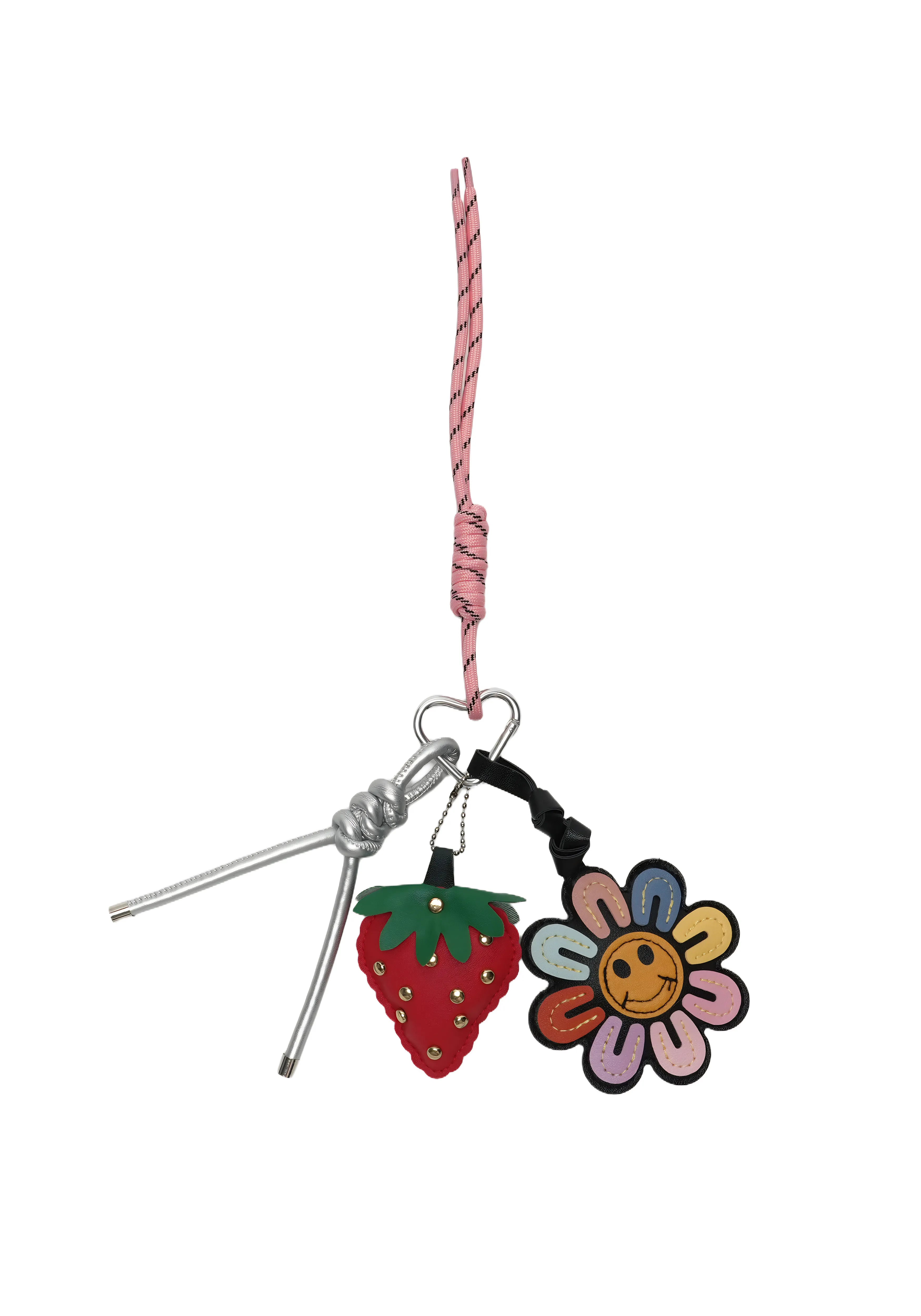 SWEET SPROUT — Strawberry & Flower bag Charm