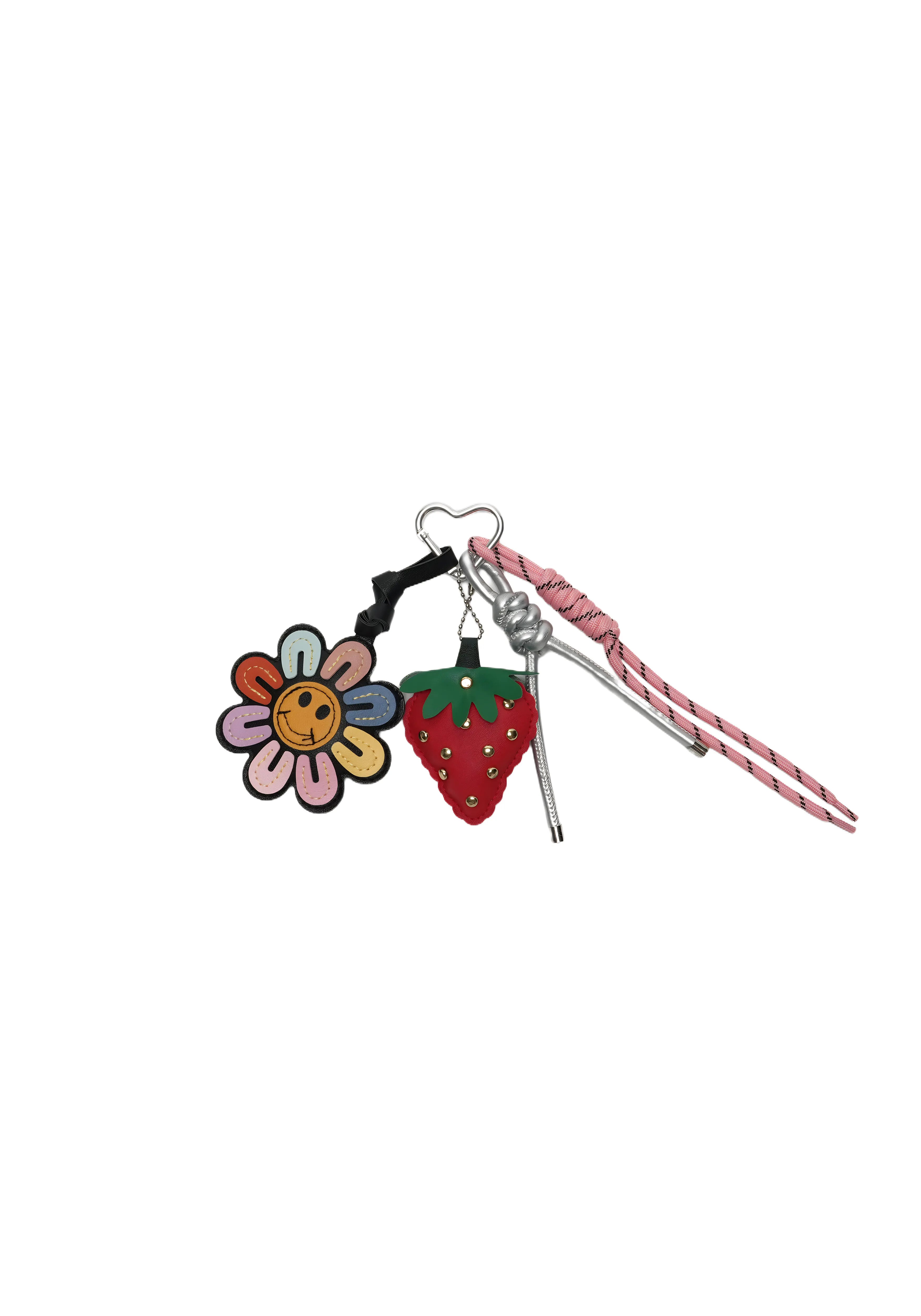 SWEET SPROUT — Strawberry & Flower bag Charm