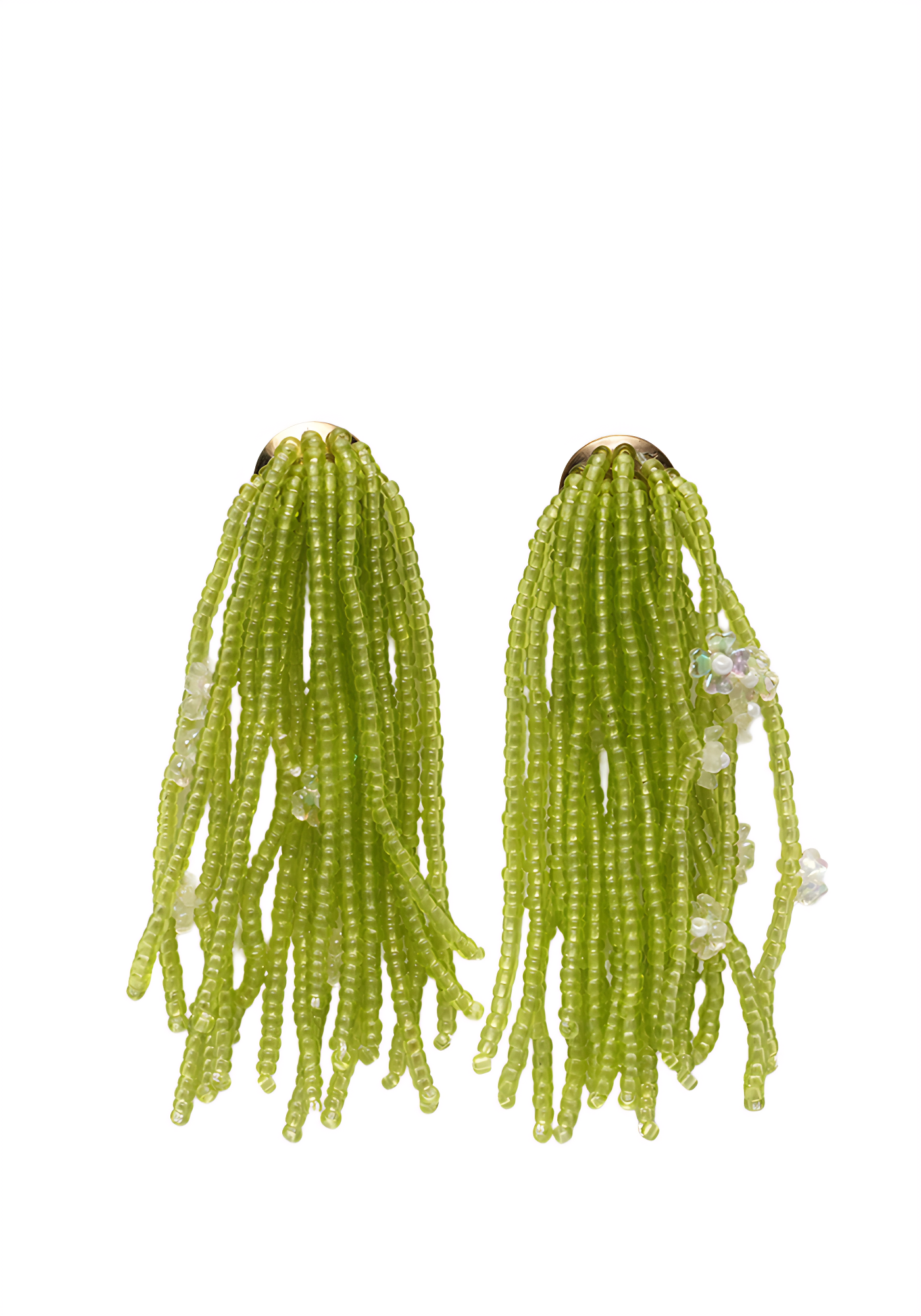 TASSEL VINE — Beaded Waterfall Earrings